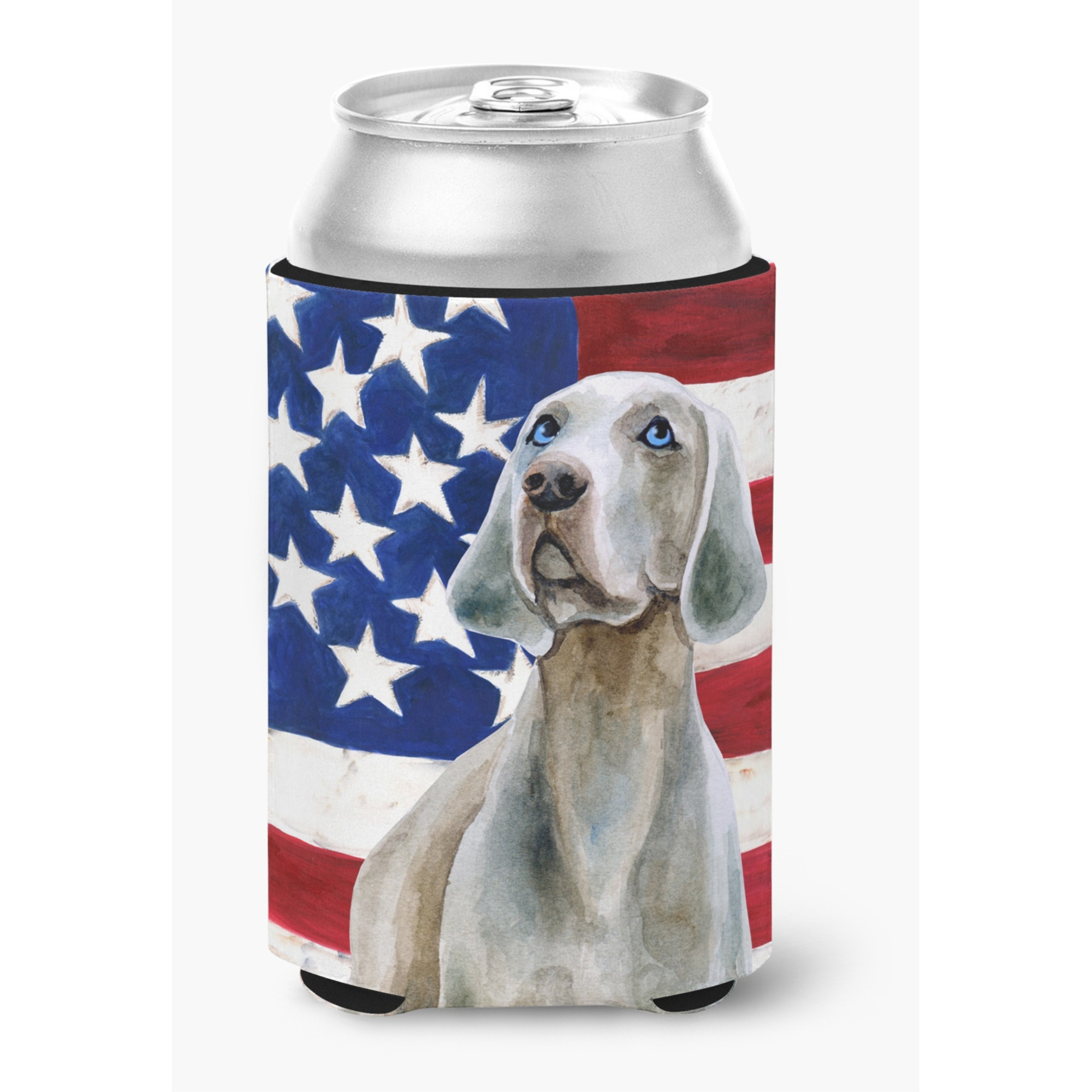 &quotCaroline's Treasures Weimaraner Patriotic Decorative Can Hugger, Multicolor"