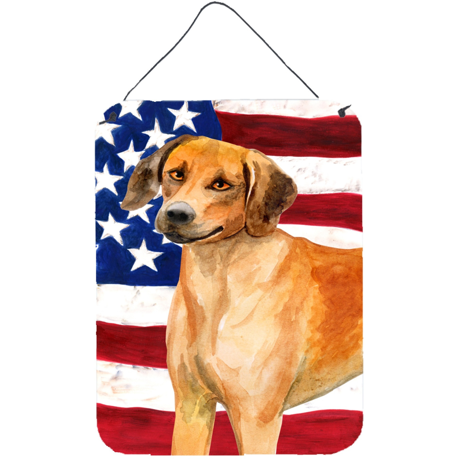 &quotCaroline's Treasures Rhodesian Ridgeback Patriotic Metal Print, 16"" x 12"", Multicolor"