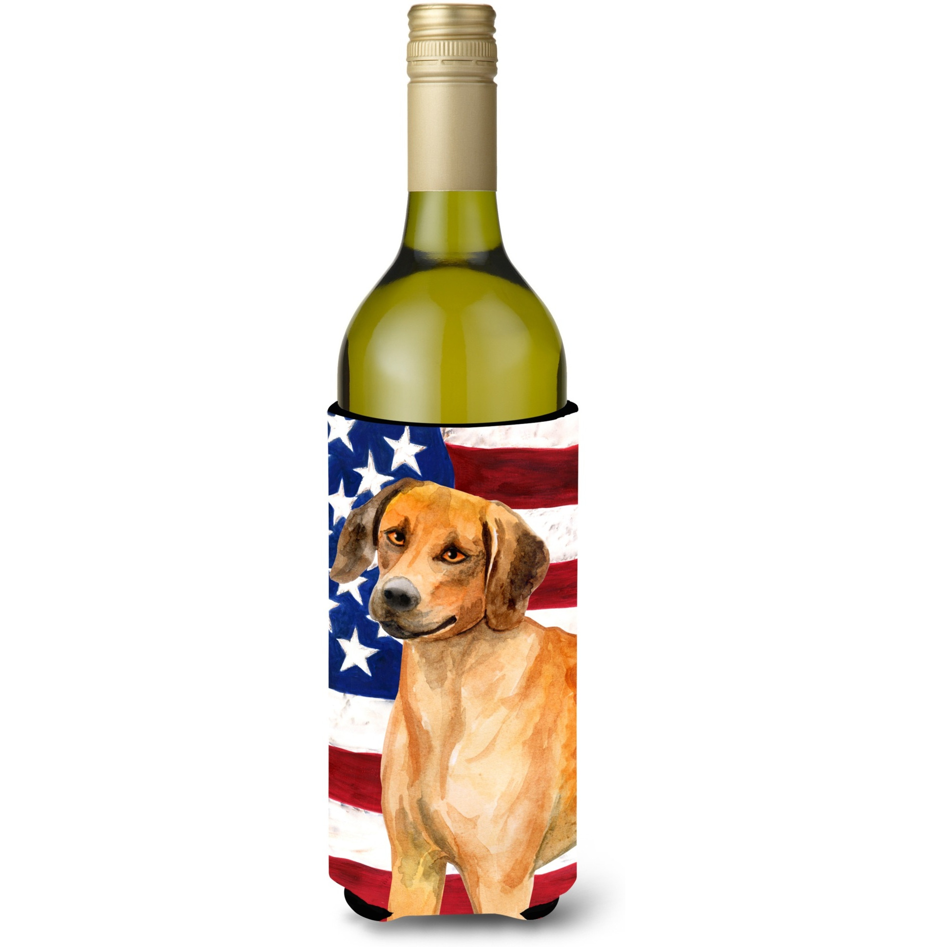 &quotCaroline's Treasures Rhodesian Ridgeback Patriotic Decorative Bottle Hugger, 750ml, Multicolor"