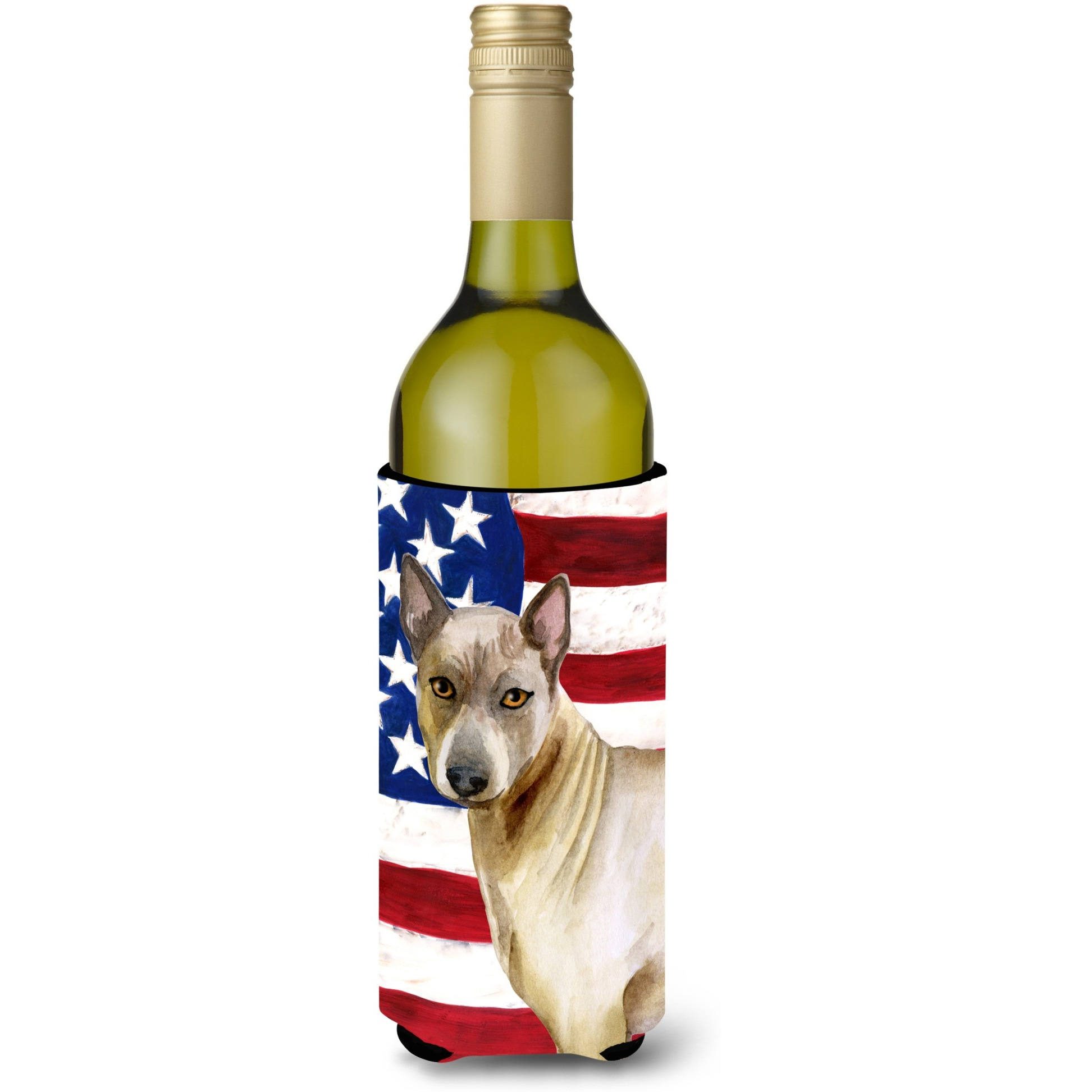 &quotCaroline's Treasures Thai Ridgeback Patriotic Decorative Bottle Hugger, 750ml, Multicolor"