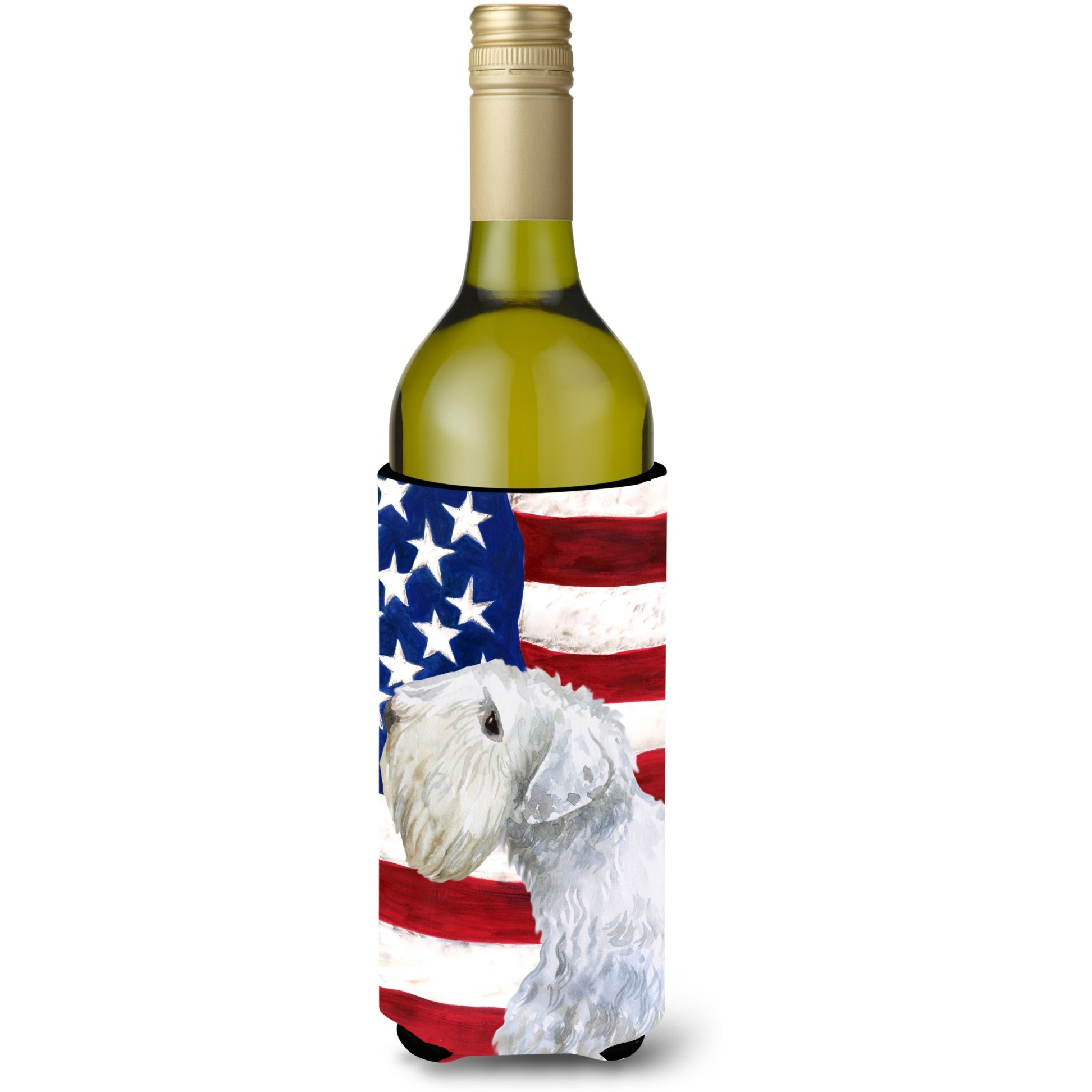 &quotCaroline's Treasures Sealyham Terrier Patriotic Decorative Bottle Hugger, 750ml, Multicolor"