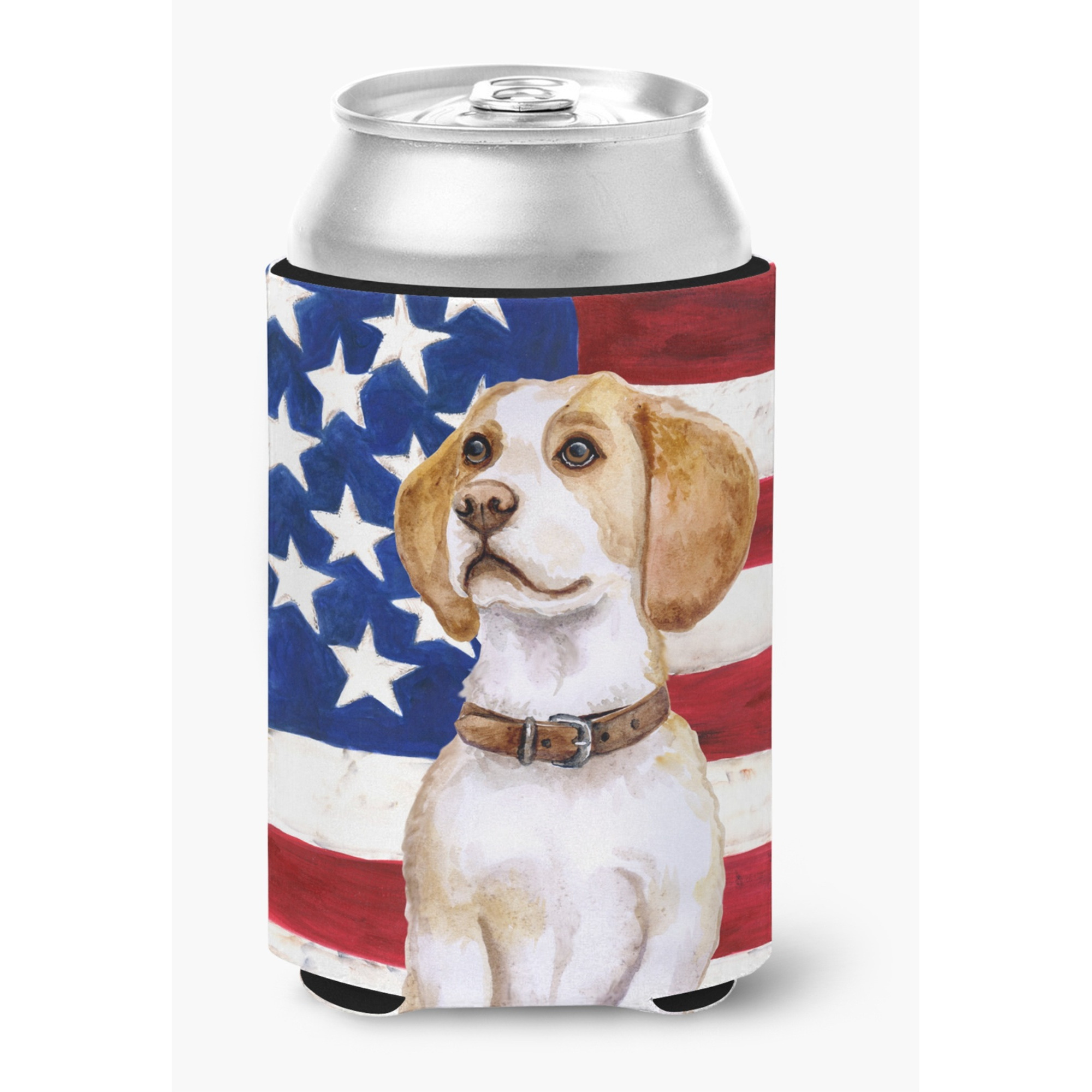 &quotCaroline's Treasures Beagle Patriotic Decorative Can Hugger, Multicolor"