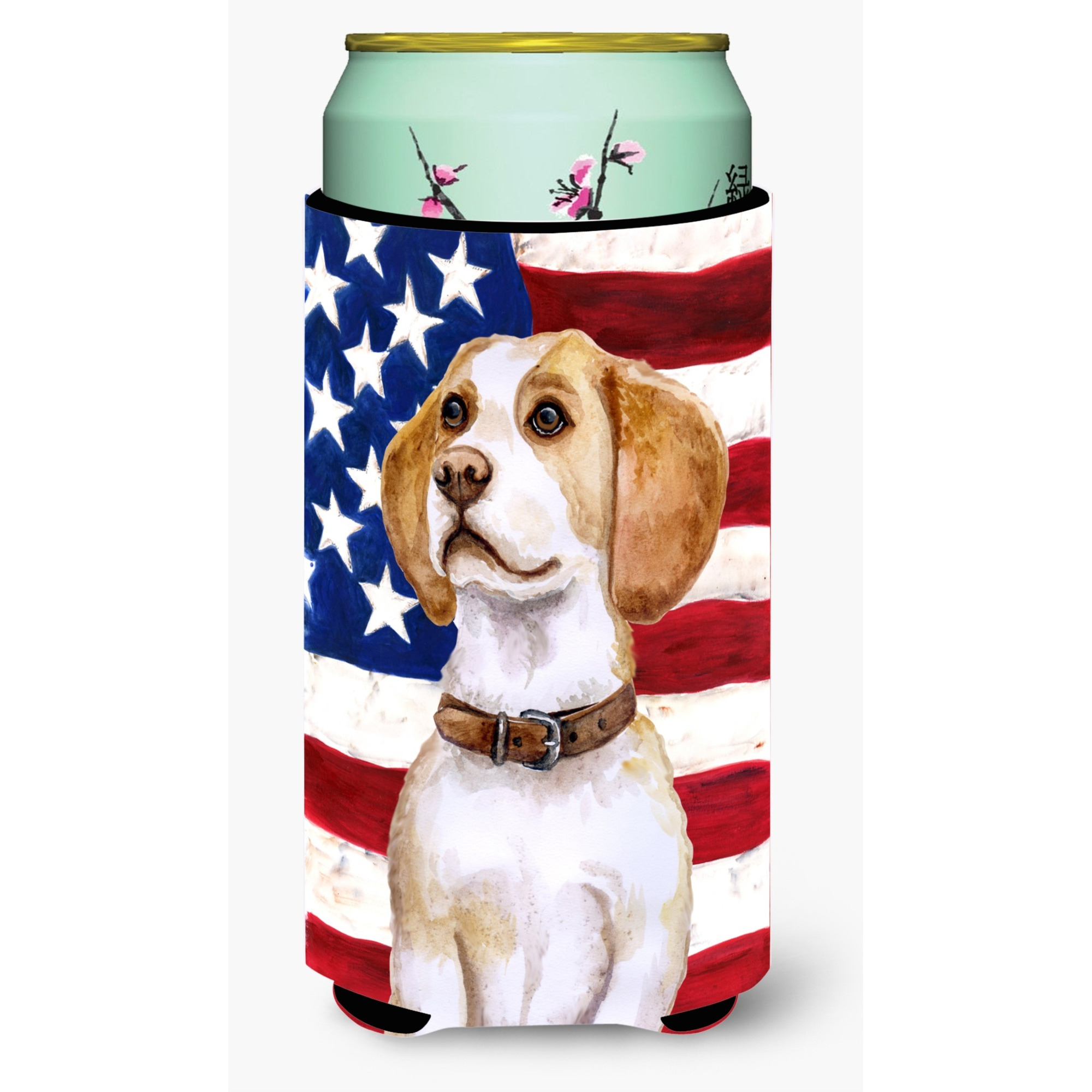 &quotCaroline's Treasures Beagle Patriotic Decorative Can Hugger, Tall Boy, Multicolor"