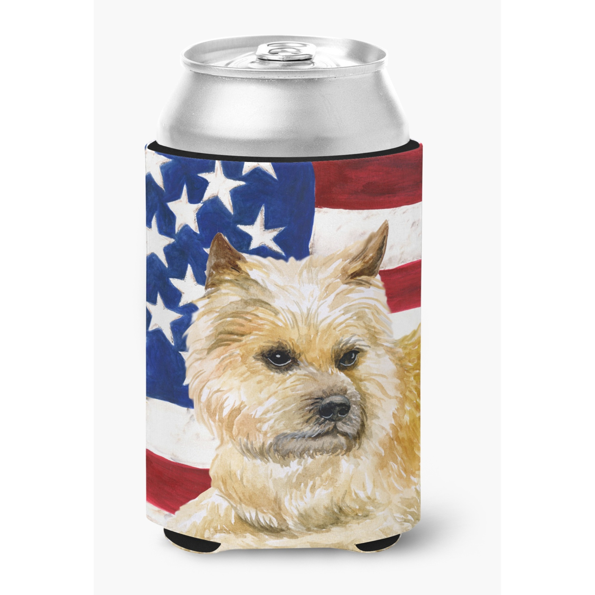 &quotCaroline's Treasures Cairn Terrier Patriotic Decorative Can Hugger, Multicolor"