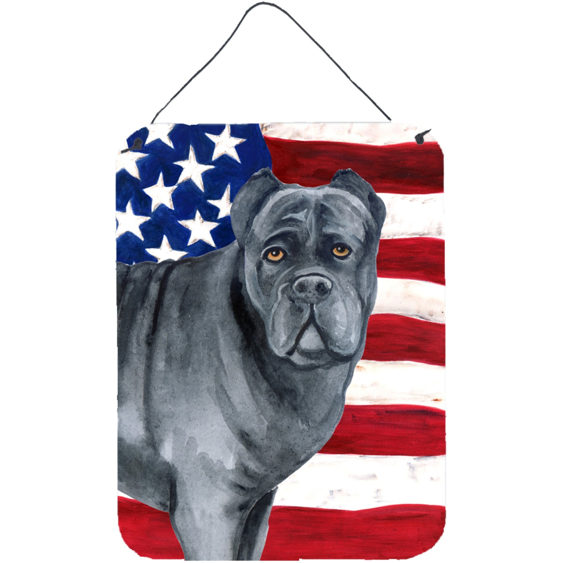 &quotCaroline's Treasures Cane Corso Patriotic Metal Print, 16"" x 12"", Multicolor"