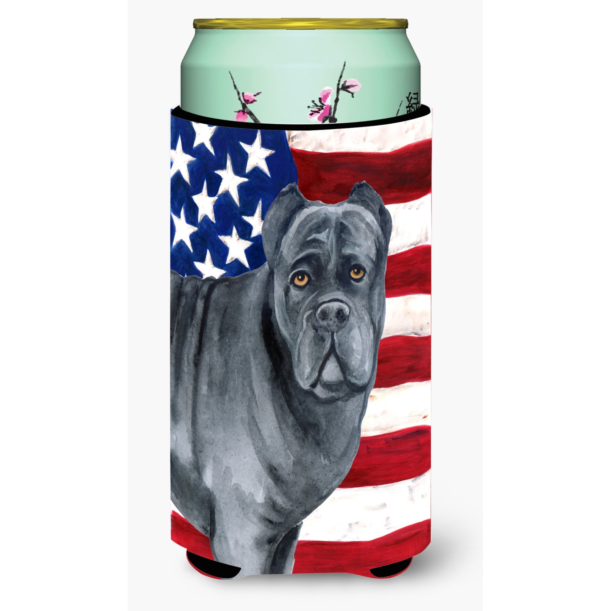 &quotCaroline's Treasures Cane Corso Patriotic Decorative Can Hugger, Tall Boy, Multicolor"