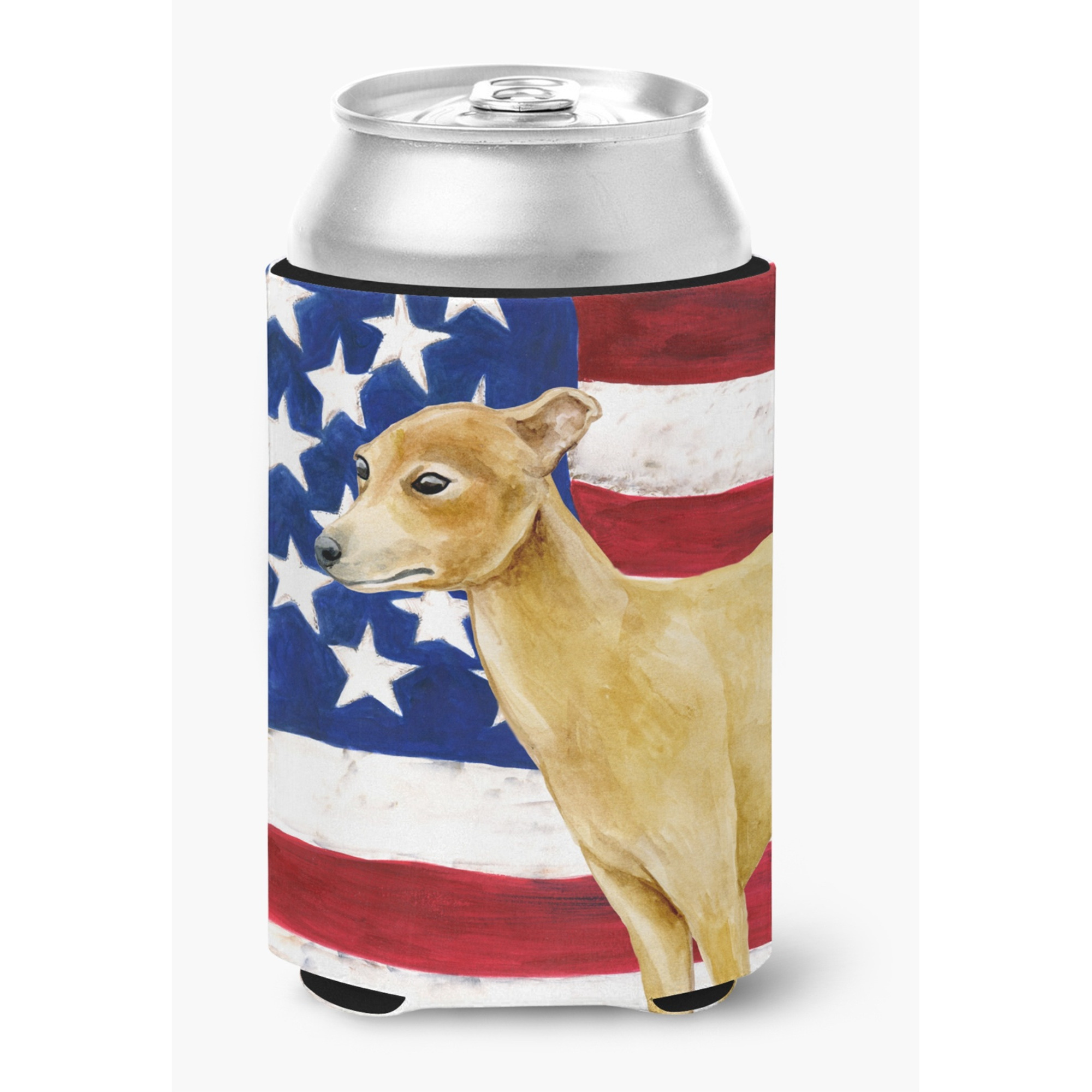 &quotCaroline's Treasures Italian Greyhound Patriotic Decorative Can Hugger, Multicolor"