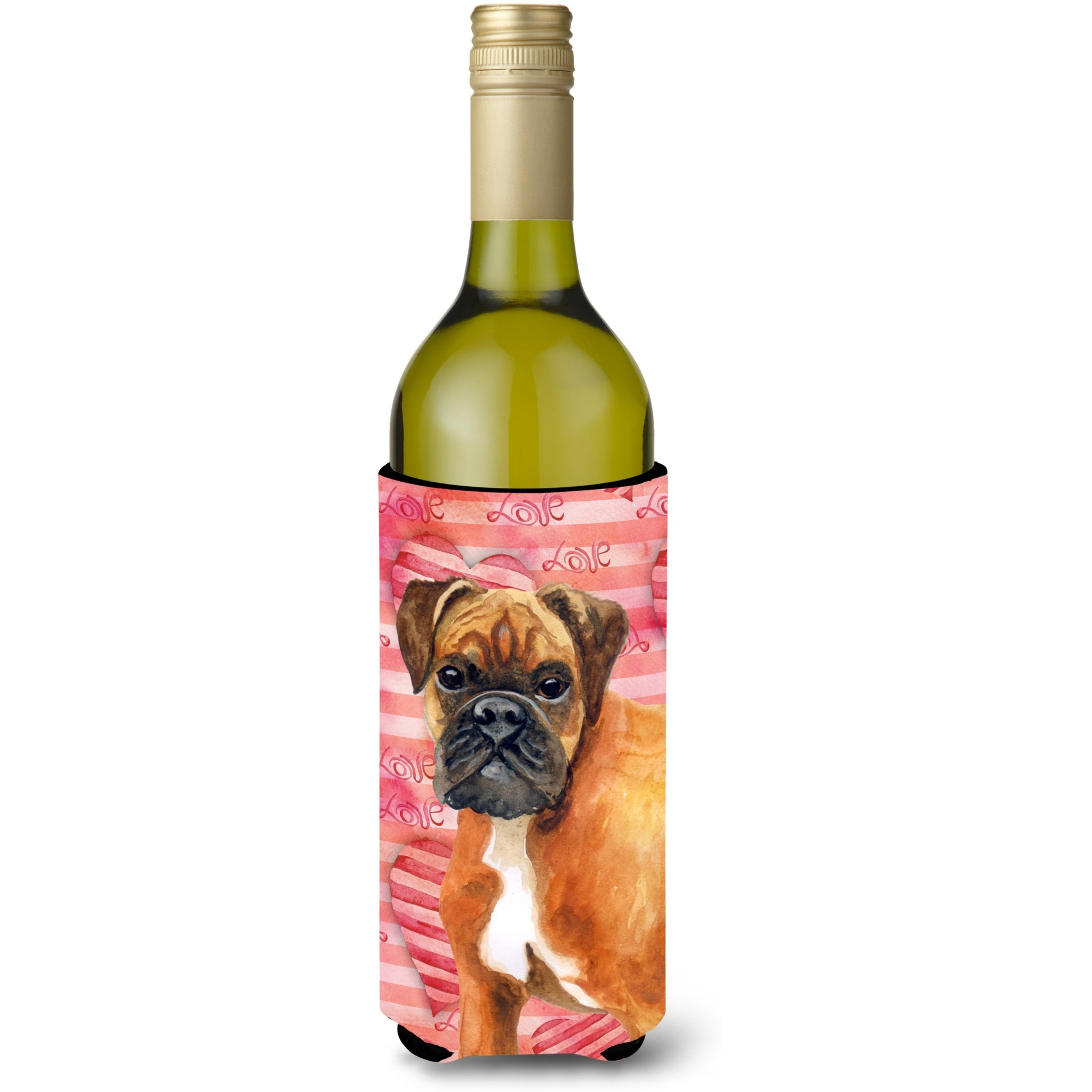 &quotCaroline's Treasures German Boxer Love Decorative Bottle Hugger, 750ml, Multicolor"