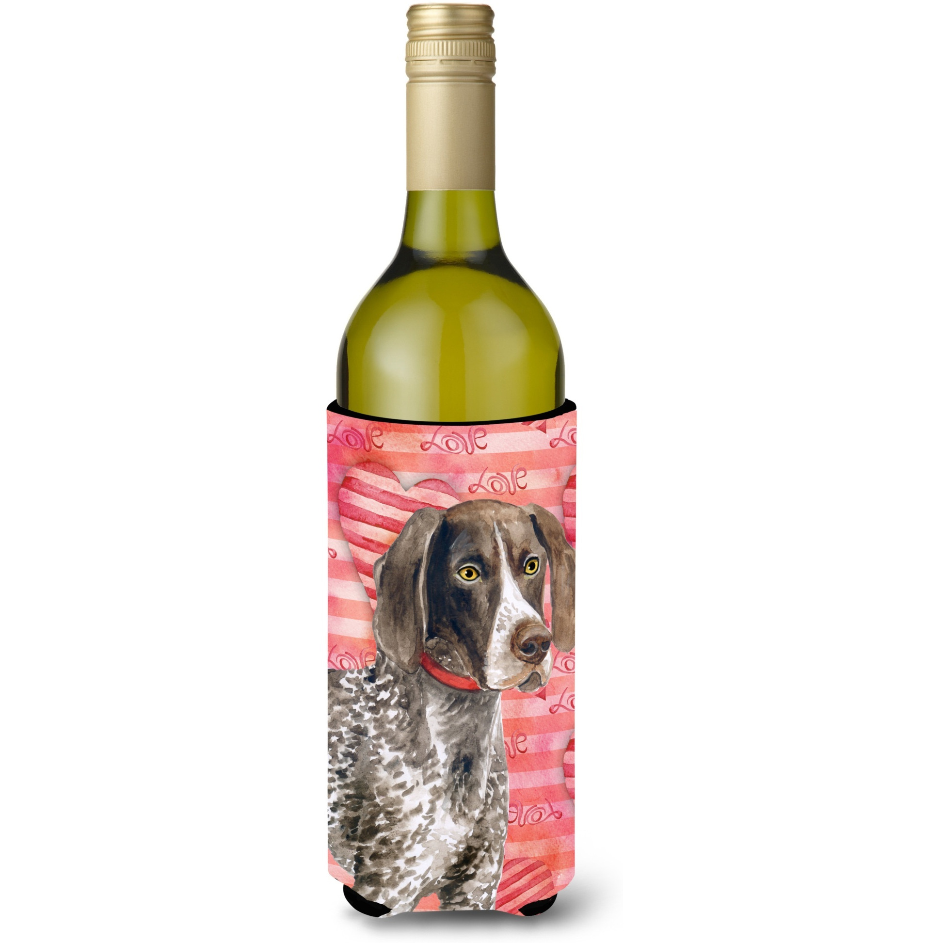 &quotCaroline's Treasures German Shorthaired Pointer Love Decorative Bottle Hugger, 750ml, Multicolor"