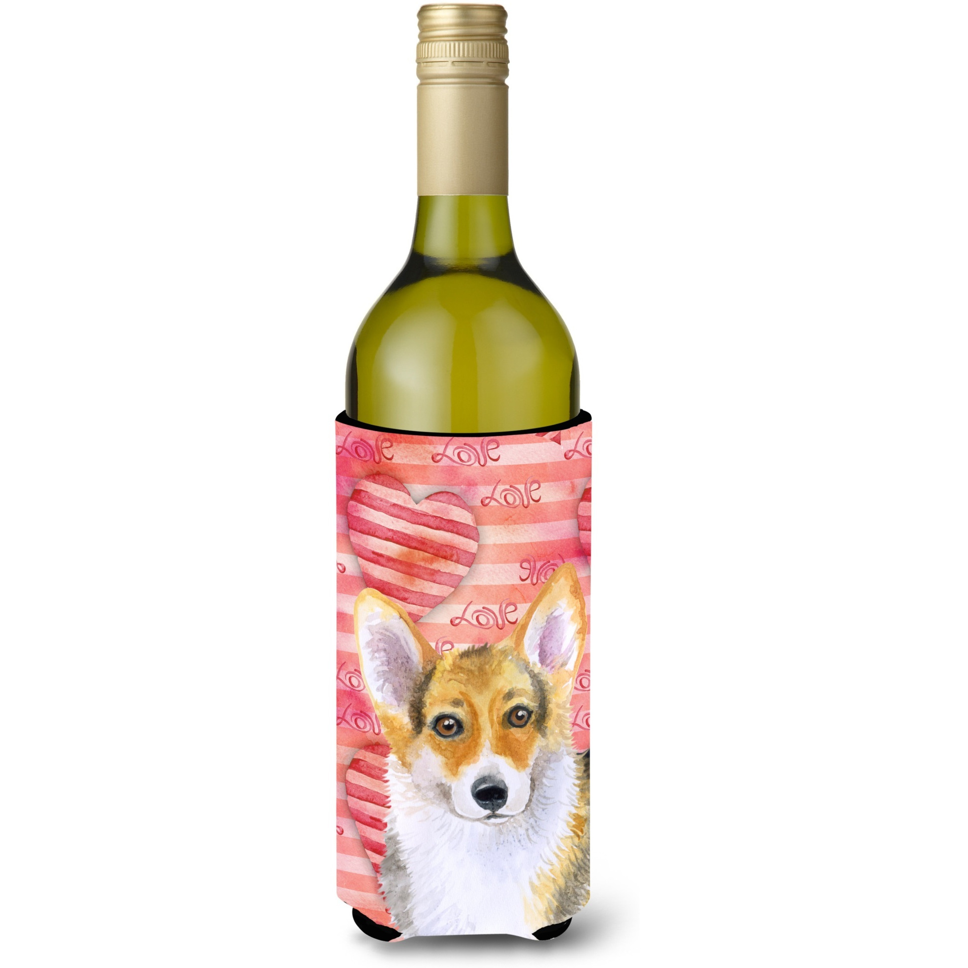 &quotCaroline's Treasures Pembroke Corgi Love Decorative Bottle Hugger, 750ml, Multicolor"