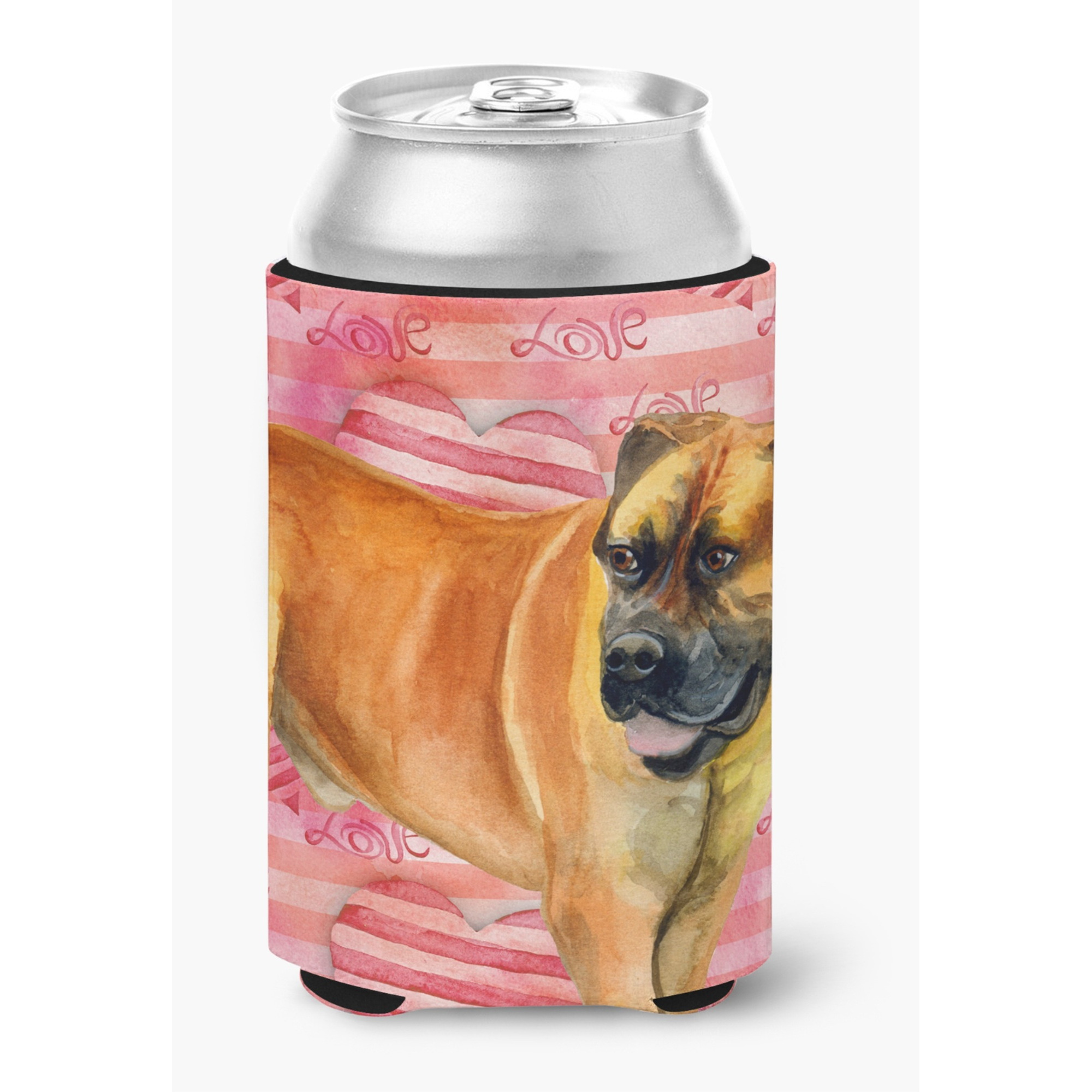 &quotCaroline's Treasures Boerboel Mastiff Love Decorative Can Hugger, Multicolor"
