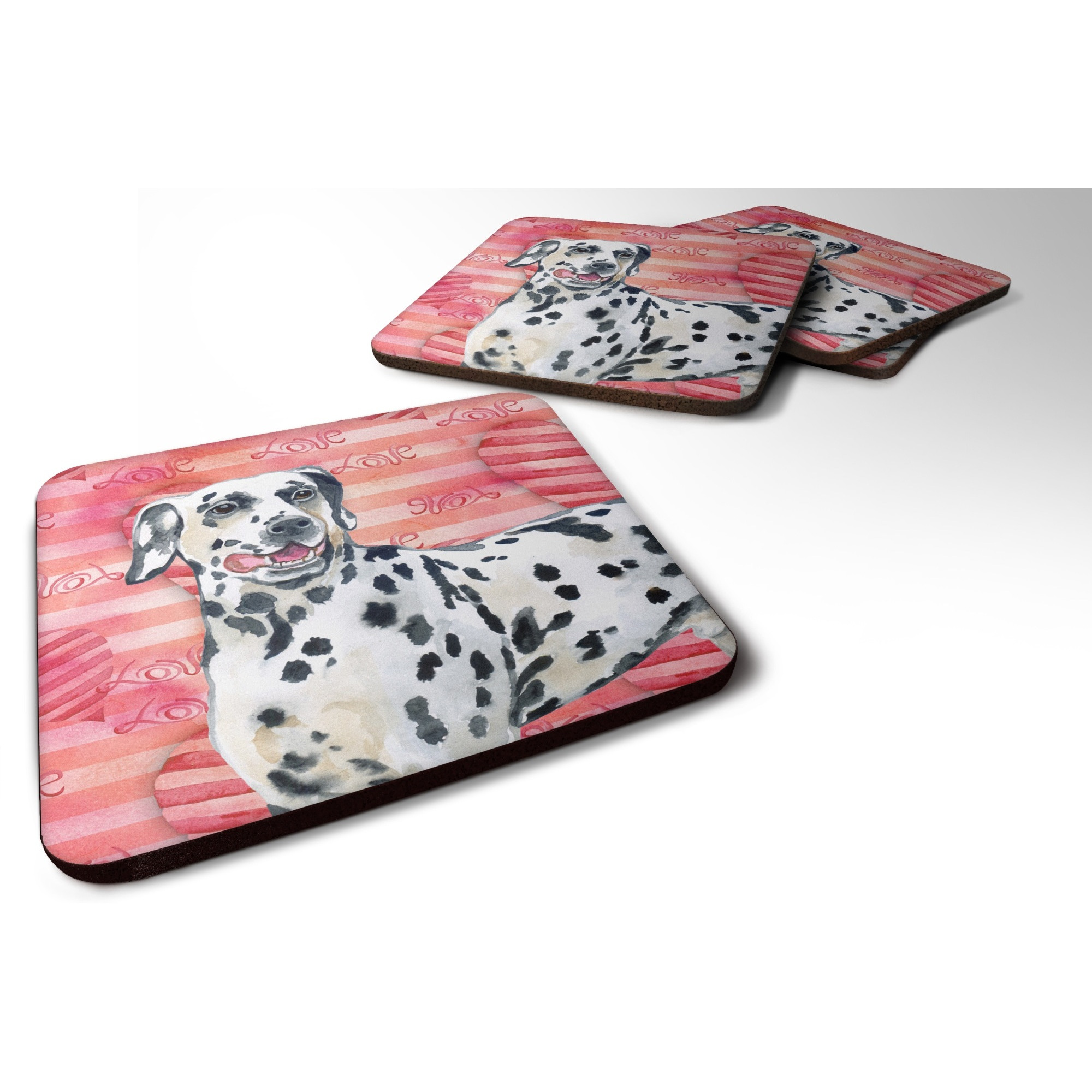 &quotCaroline's Treasures Dalmatian Love Decorative coasters, Multicolor"