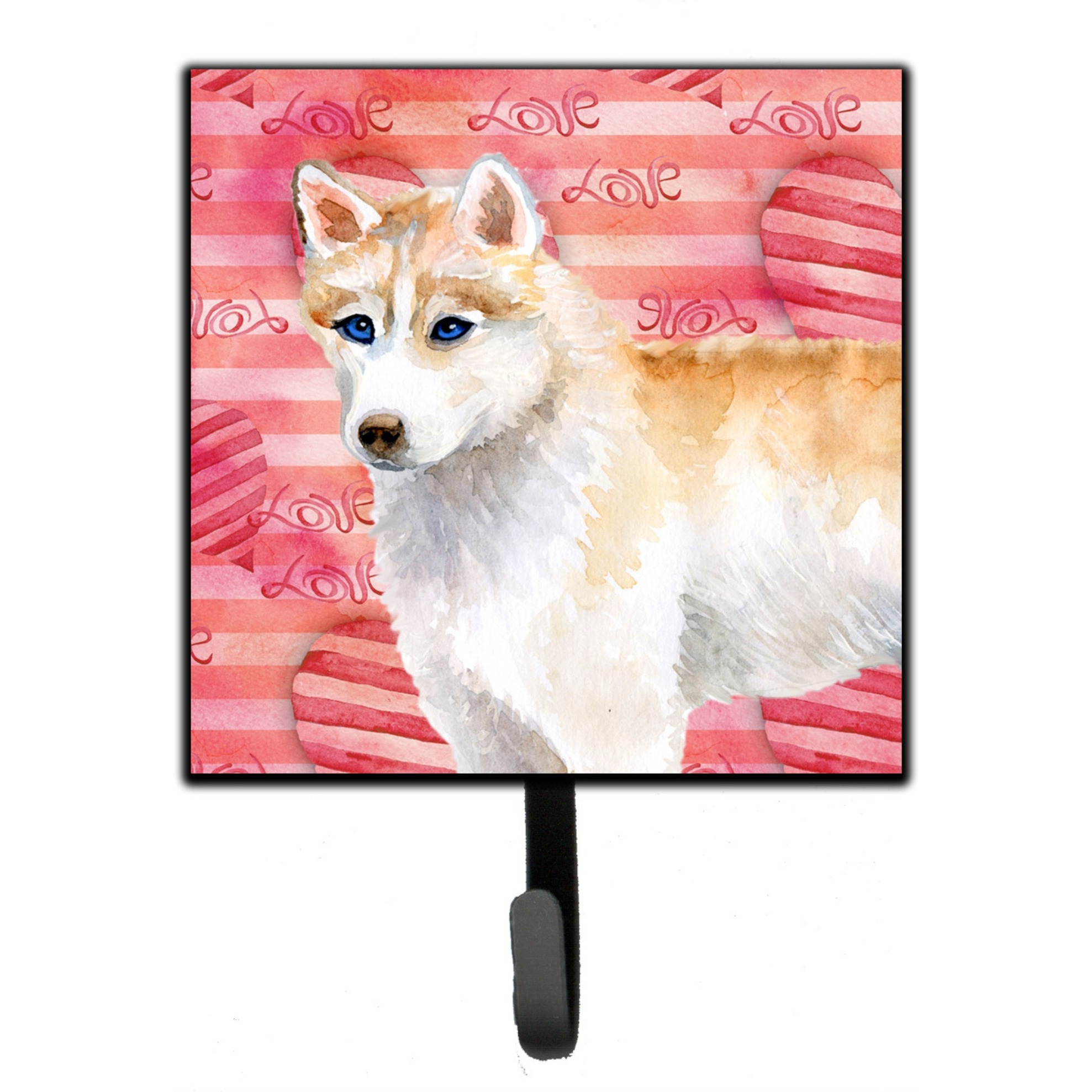 &quotCaroline's Treasures Siberian Husky Love Wall Hook, Small, Multicolor"