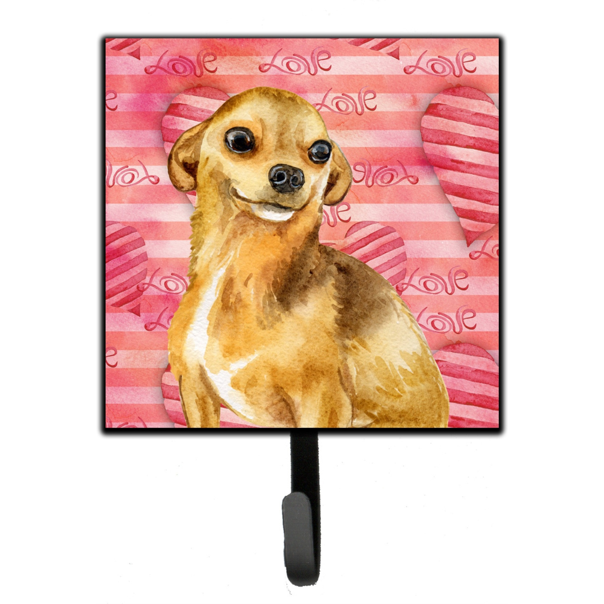 &quotCaroline's Treasures Chihuahua Love Wall Hook, Small, Multicolor"