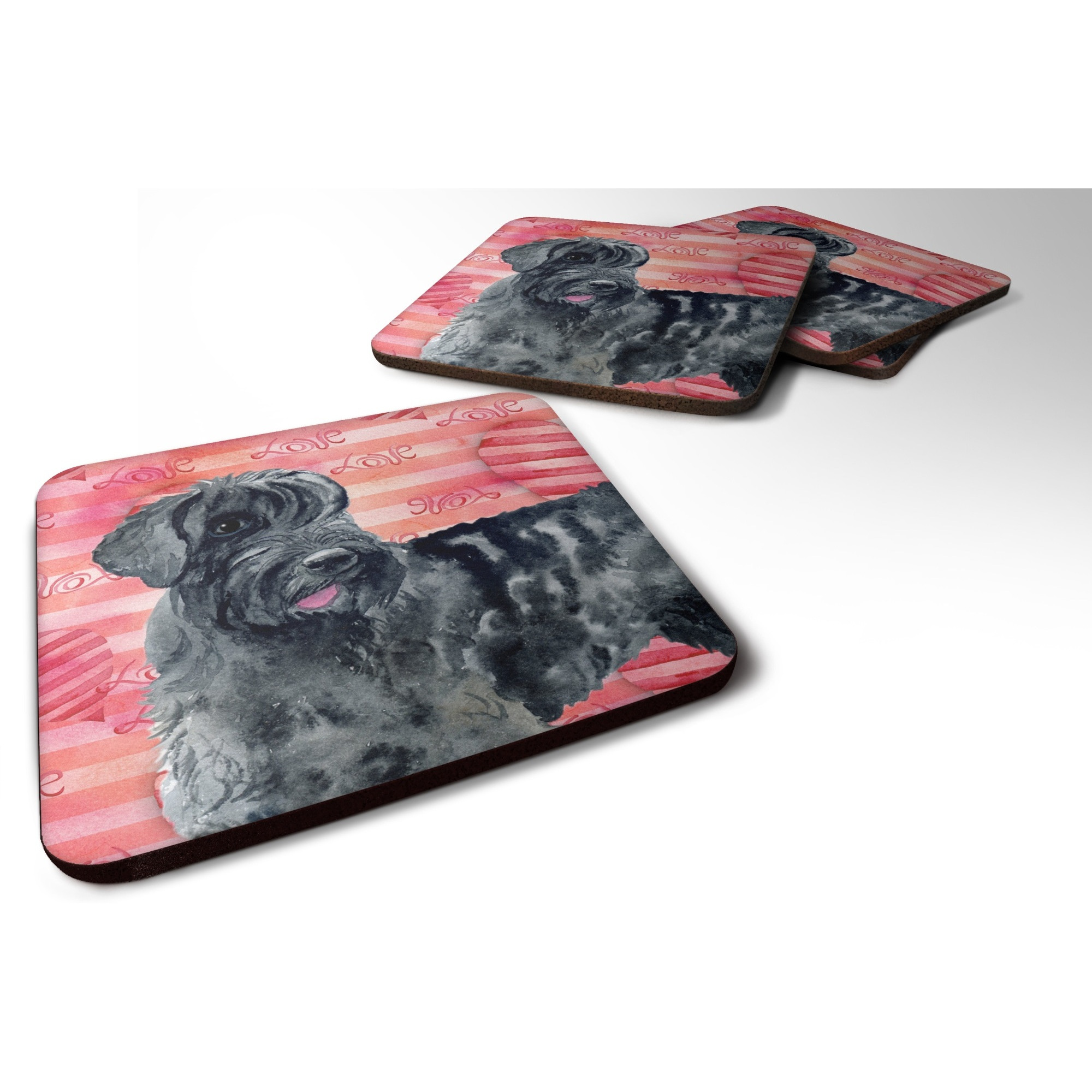 &quotCaroline's Treasures Giant Schnauzer Love Decorative coasters, Multicolor"