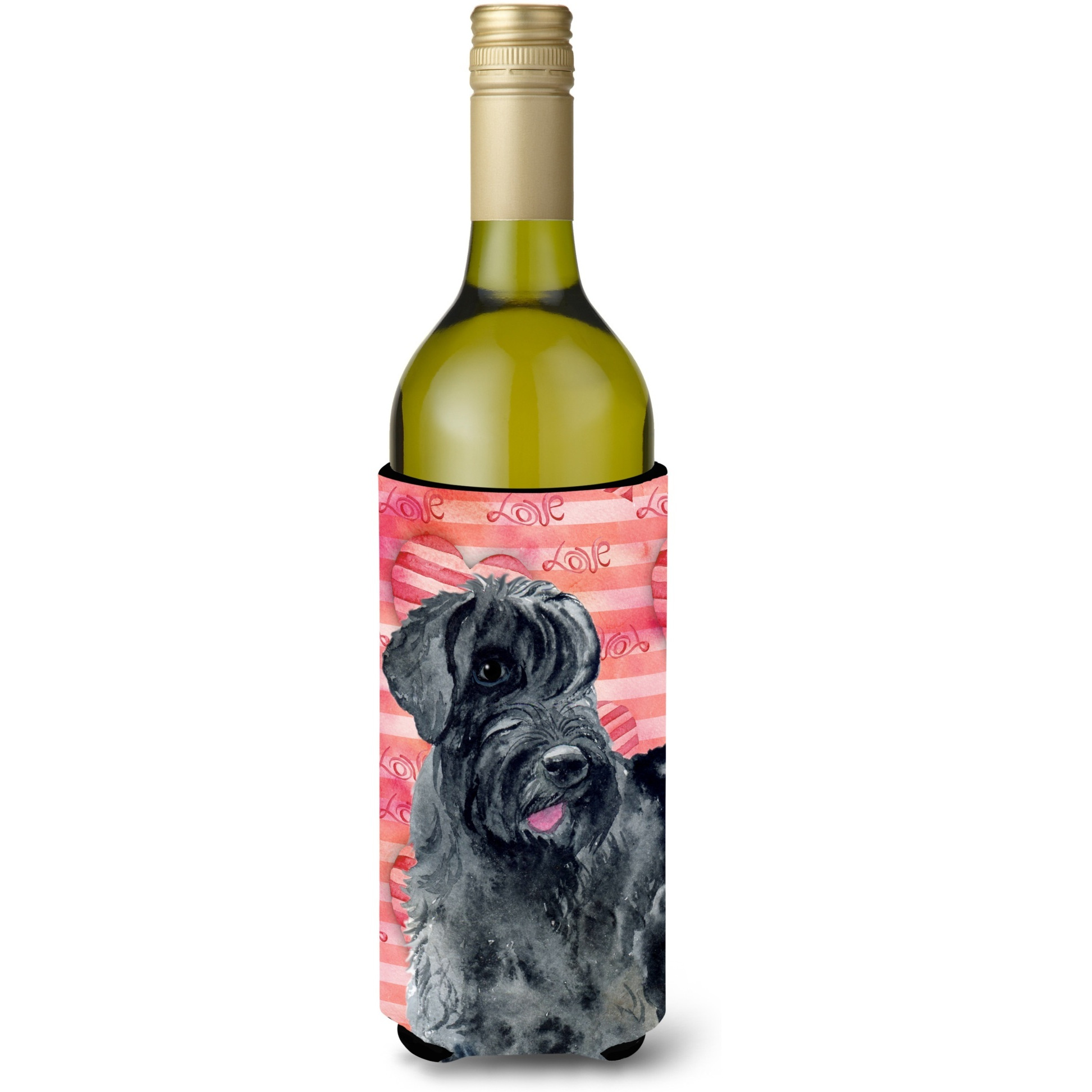 &quotCaroline's Treasures Giant Schnauzer Love Decorative Bottle Hugger, 750ml, Multicolor"