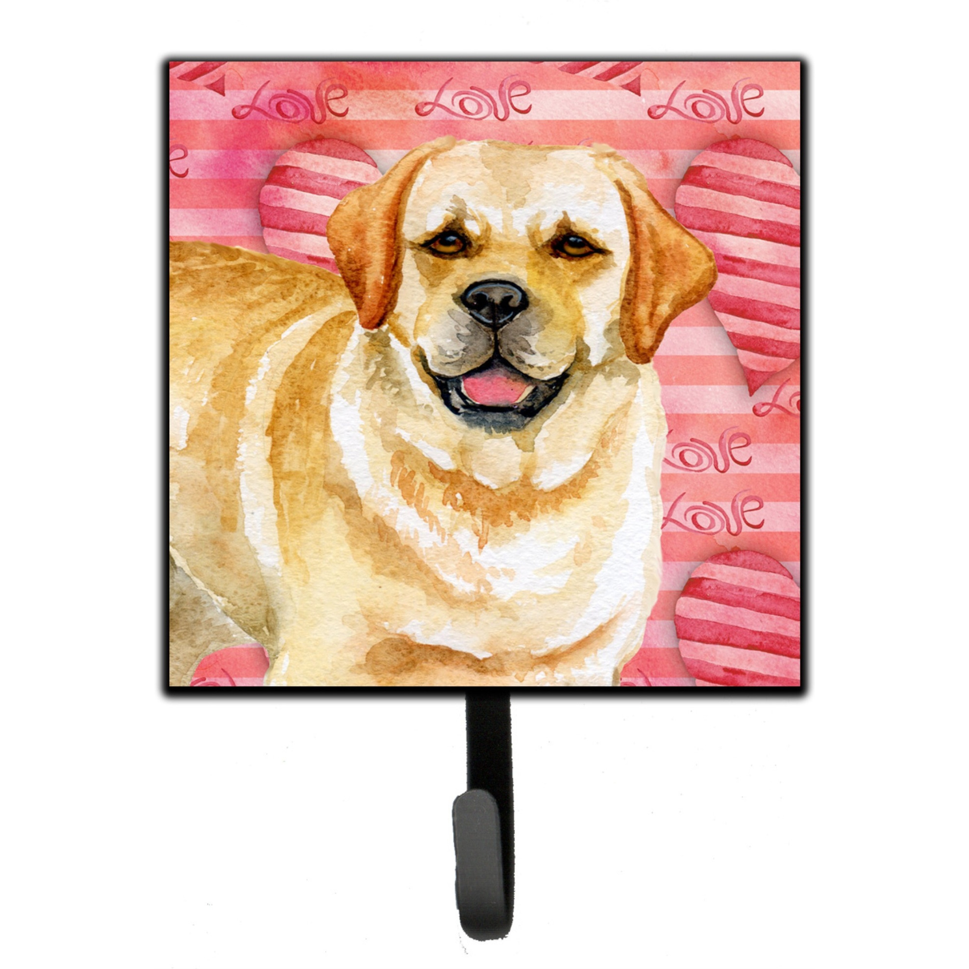 &quotCaroline's Treasures Golden Retriever Love Wall Hook, Small, Multicolor"