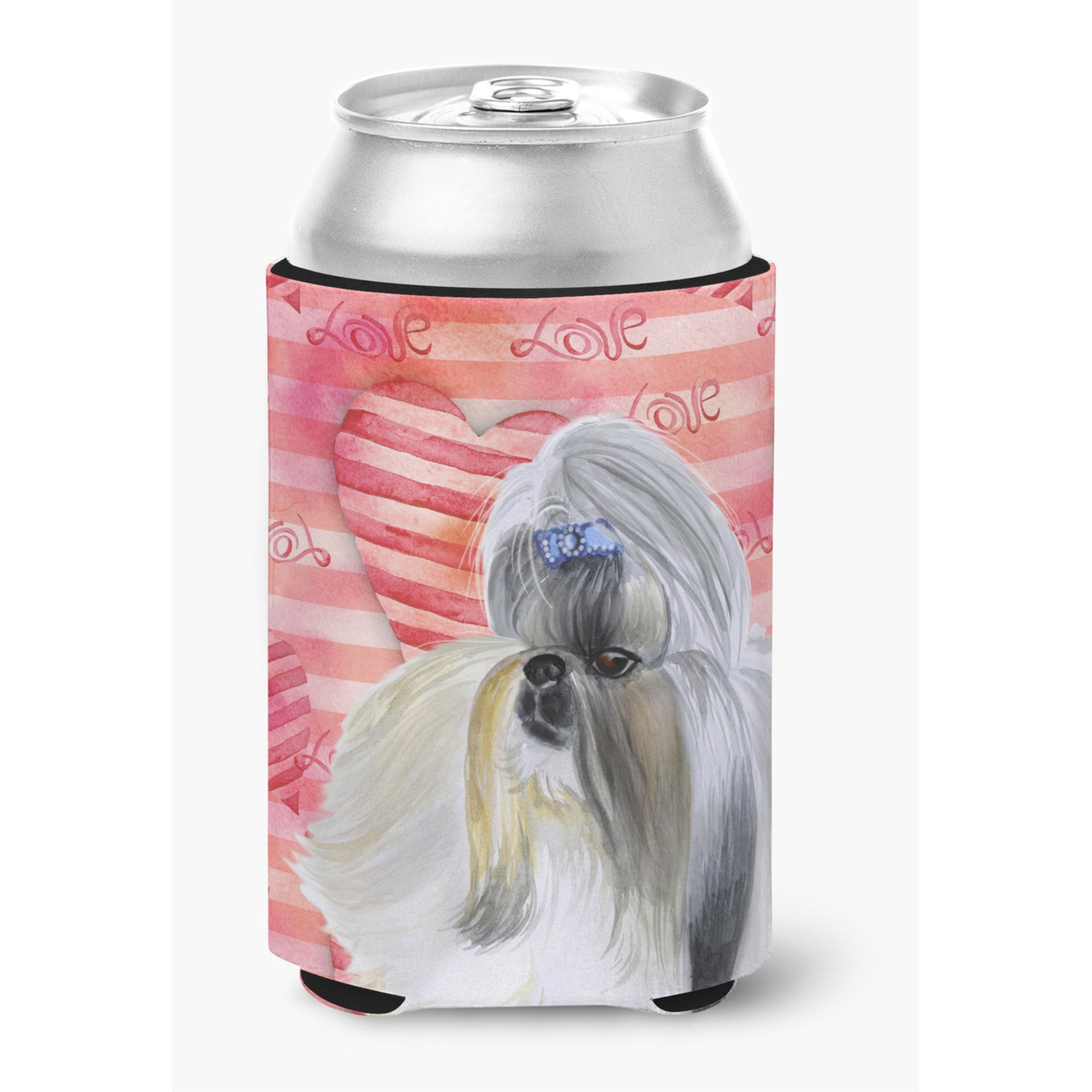 &quotCaroline's Treasures Shih Tzu Love Decorative Can Hugger, Multicolor"
