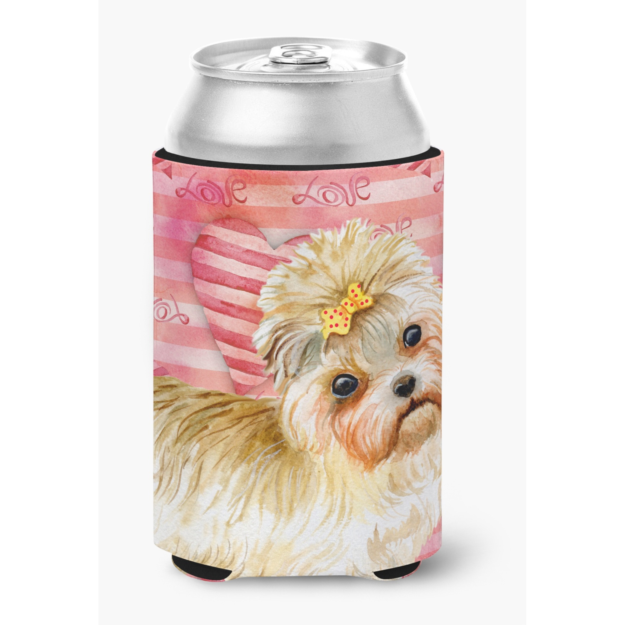 &quotCaroline's Treasures Morkie Love Decorative Can Hugger, Multicolor"