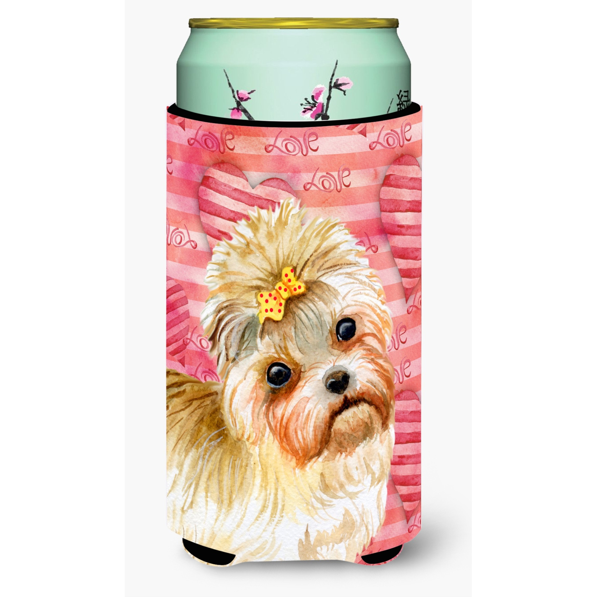 &quotCaroline's Treasures Morkie Love Decorative Can Hugger, Tall Boy, Multicolor"