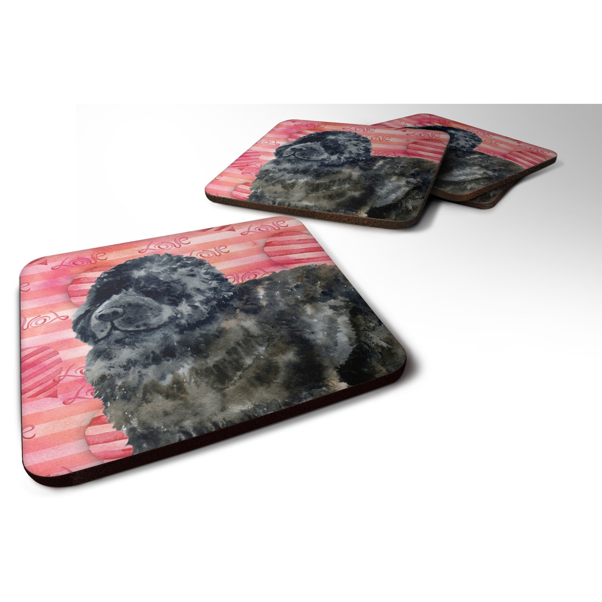 &quotCaroline's Treasures Newfoundland Love Decorative coasters, Multicolor"