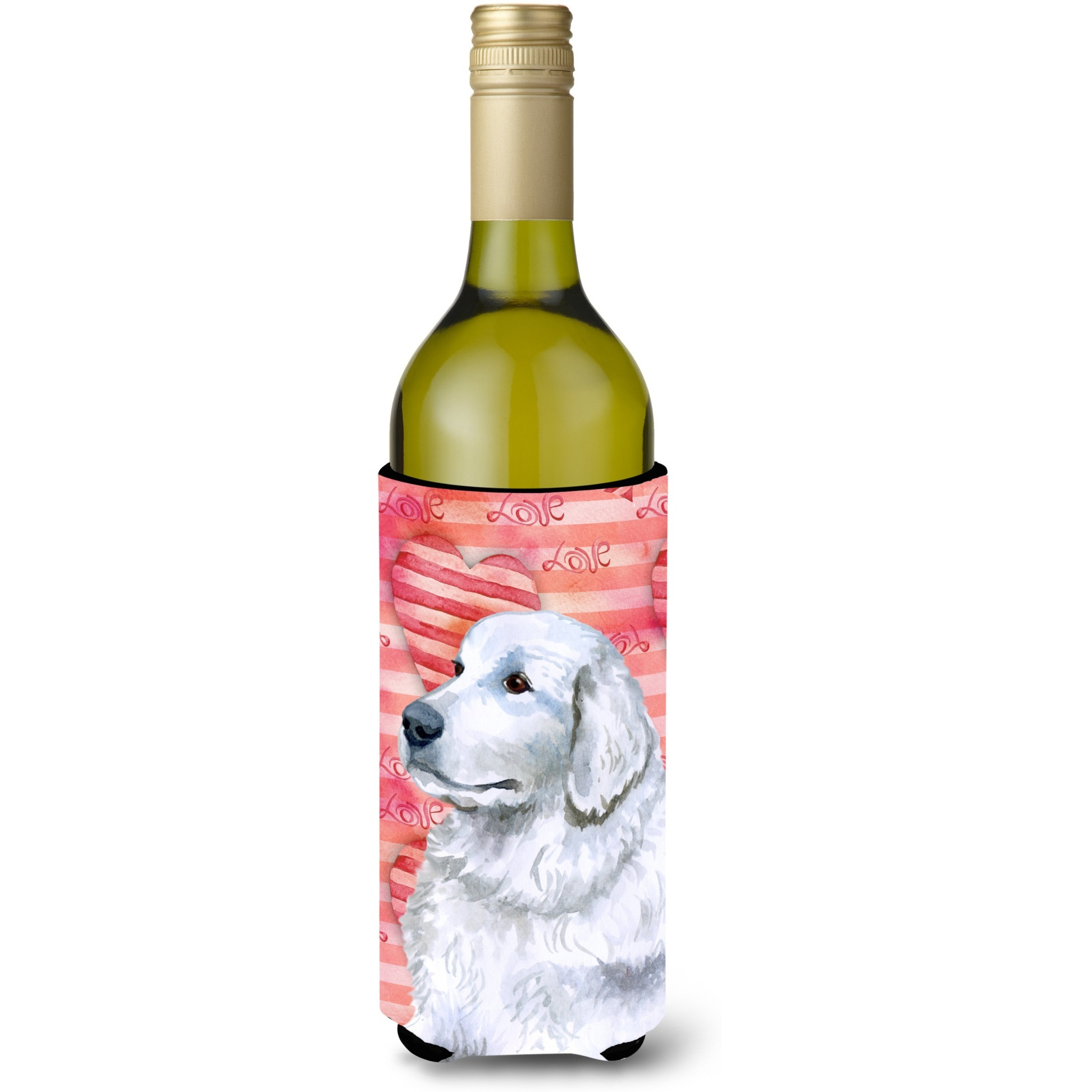 &quotCaroline's Treasures Maremma Sheepdog Love Decorative Bottle Hugger, 750ml, Multicolor"