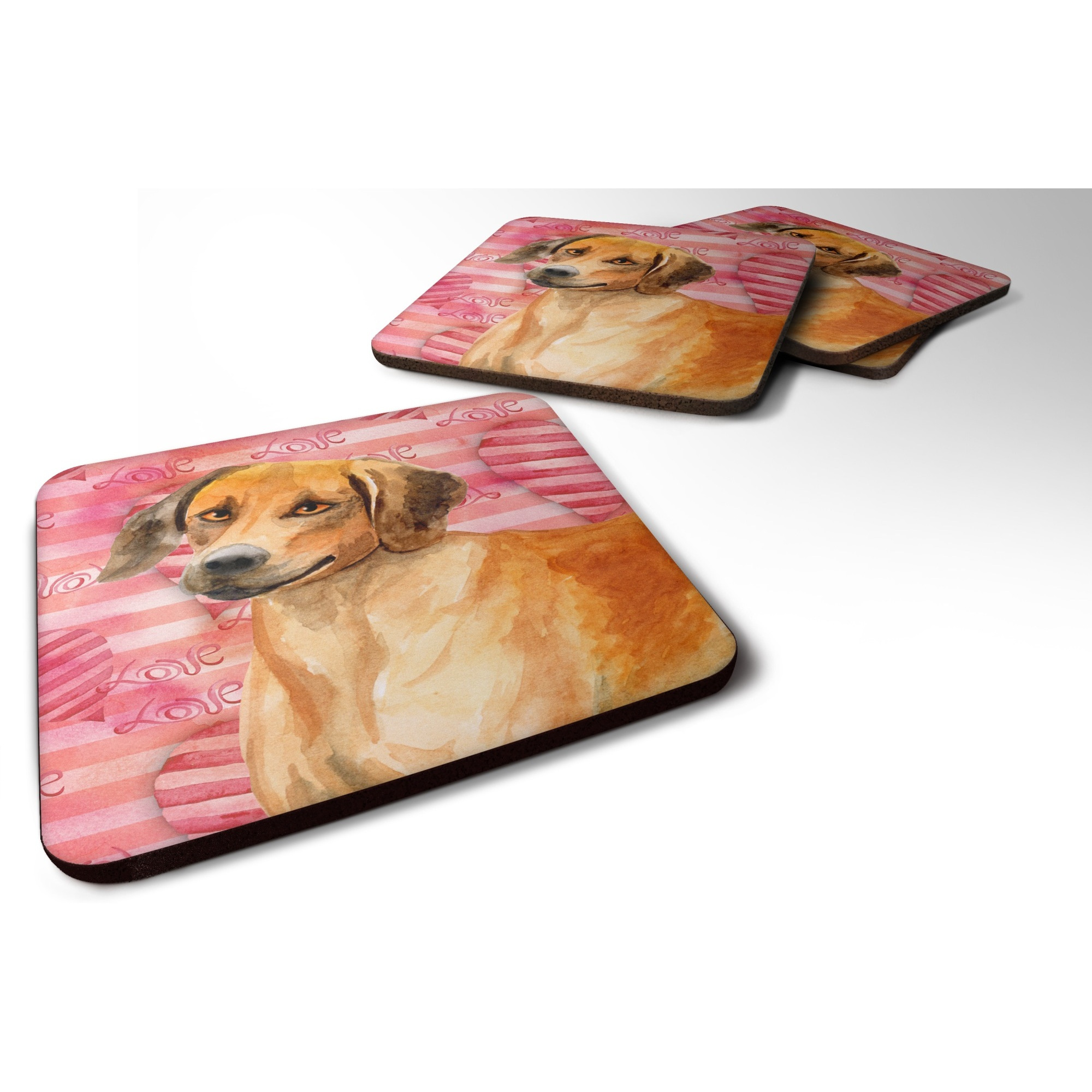 &quotCaroline's Treasures Rhodesian Ridgeback Love Decorative coasters, Multicolor"