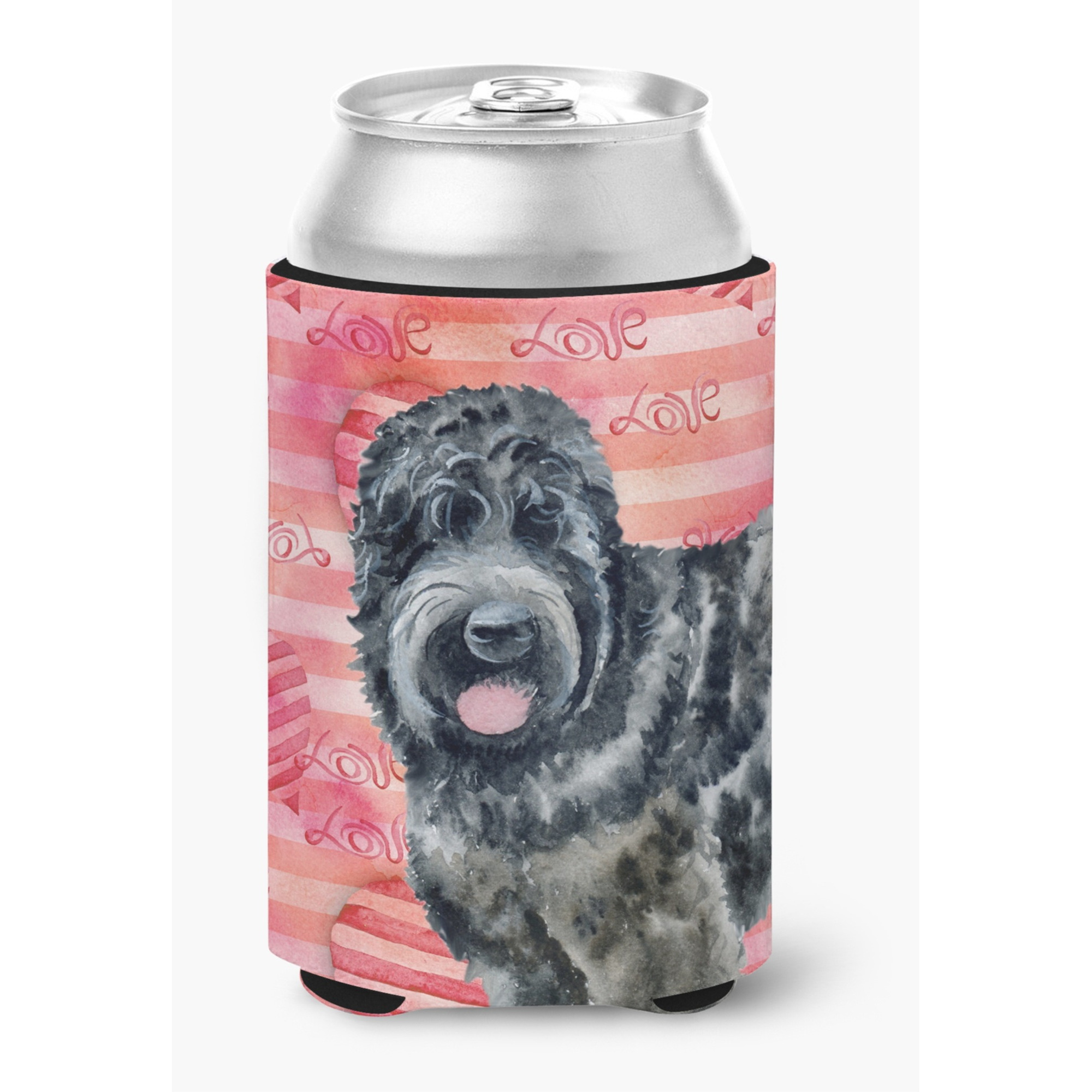 &quotCaroline's Treasures Black Russian Terrier Love Decorative Can Hugger, Multicolor"