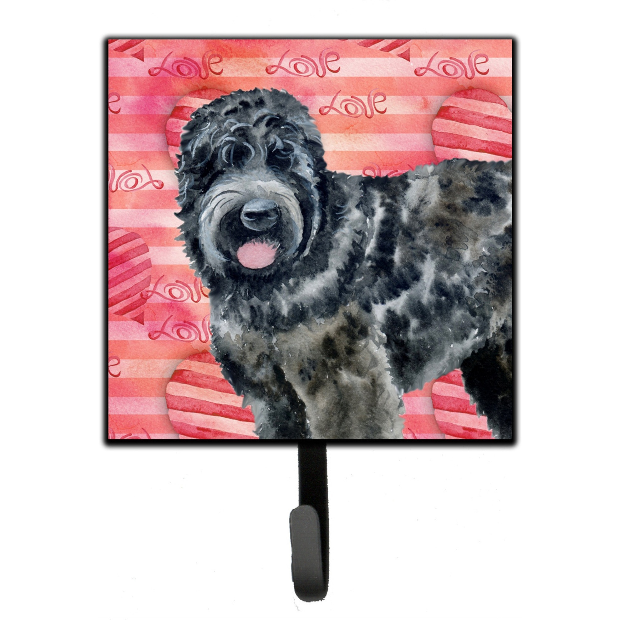 &quotCaroline's Treasures Black Russian Terrier Love Wall Hook, Small, Multicolor"