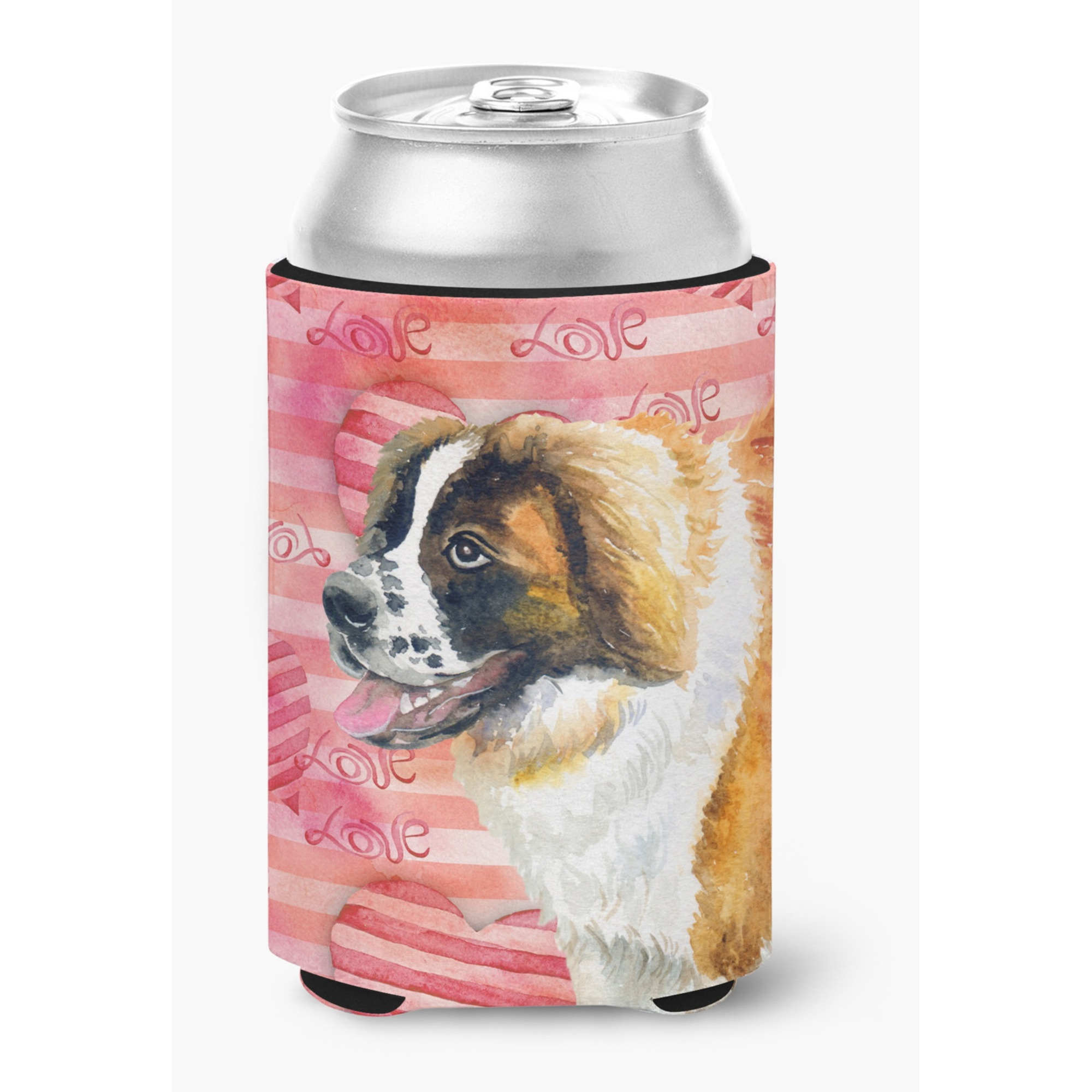 &quotCaroline's Treasures Saint Bernard Love Decorative Can Hugger, Multicolor"