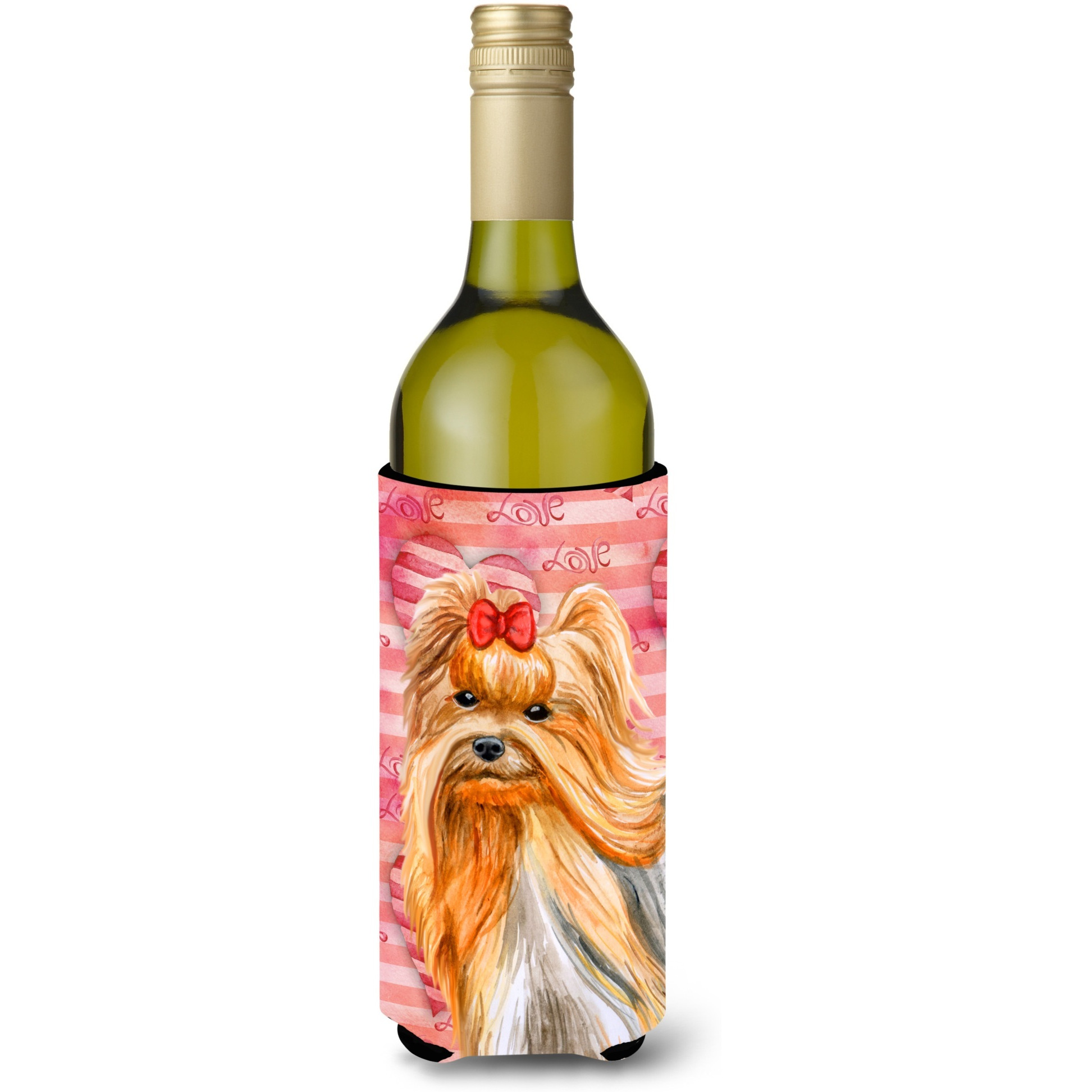 &quotCaroline's Treasures Yorkshire Terrier Love Decorative Bottle Hugger, 750ml, Multicolor"