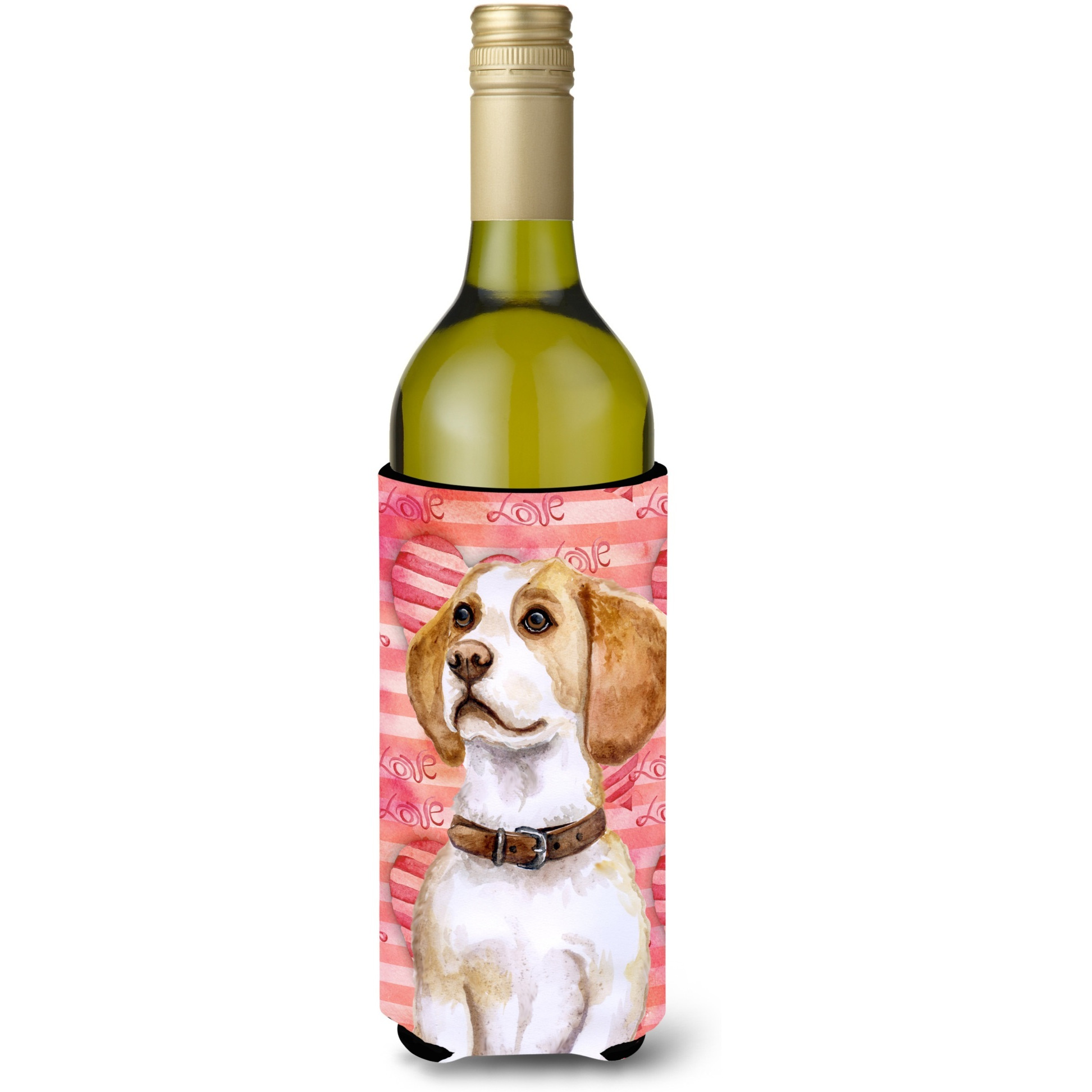 &quotCaroline's Treasures Beagle Love Decorative Bottle Hugger, 750ml, Multicolor"