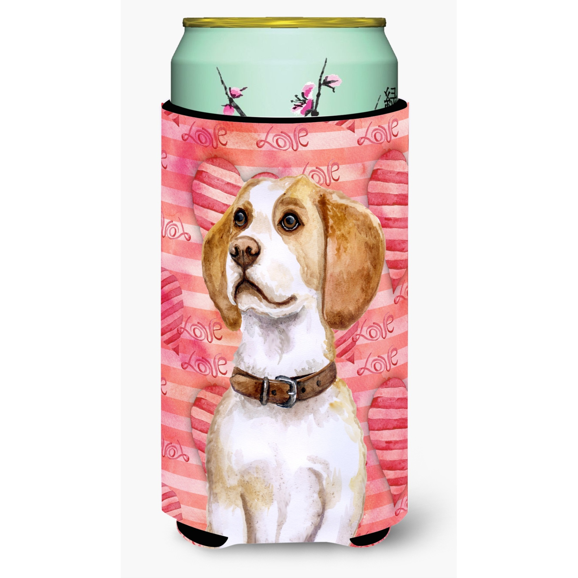 &quotCaroline's Treasures Beagle Love Decorative Can Hugger, Tall Boy, Multicolor"