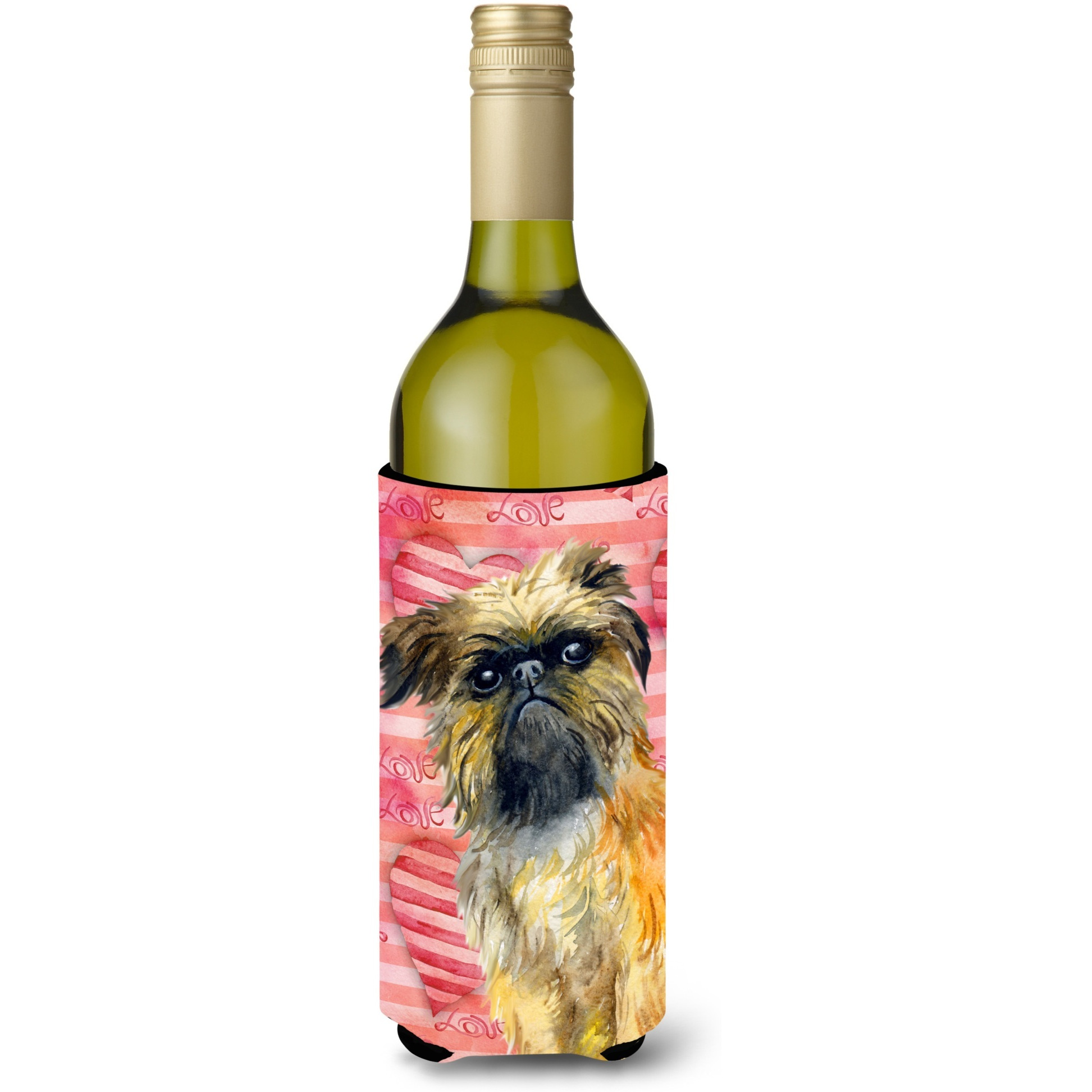 &quotCaroline's Treasures Brussels Griffon Love Decorative Bottle Hugger, 750ml, Multicolor"