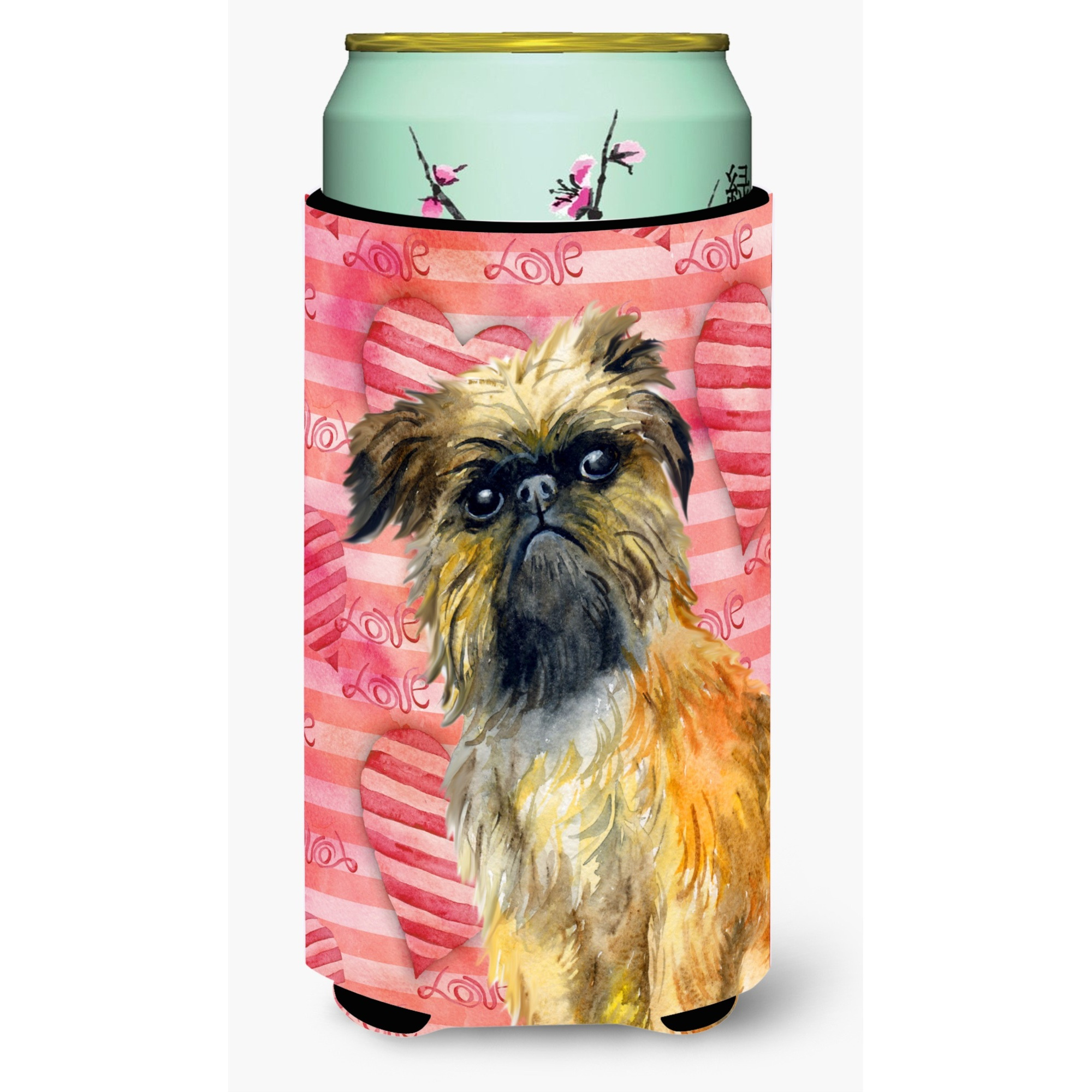 &quotCaroline's Treasures Brussels Griffon Love Decorative Can Hugger, Tall Boy, Multicolor"