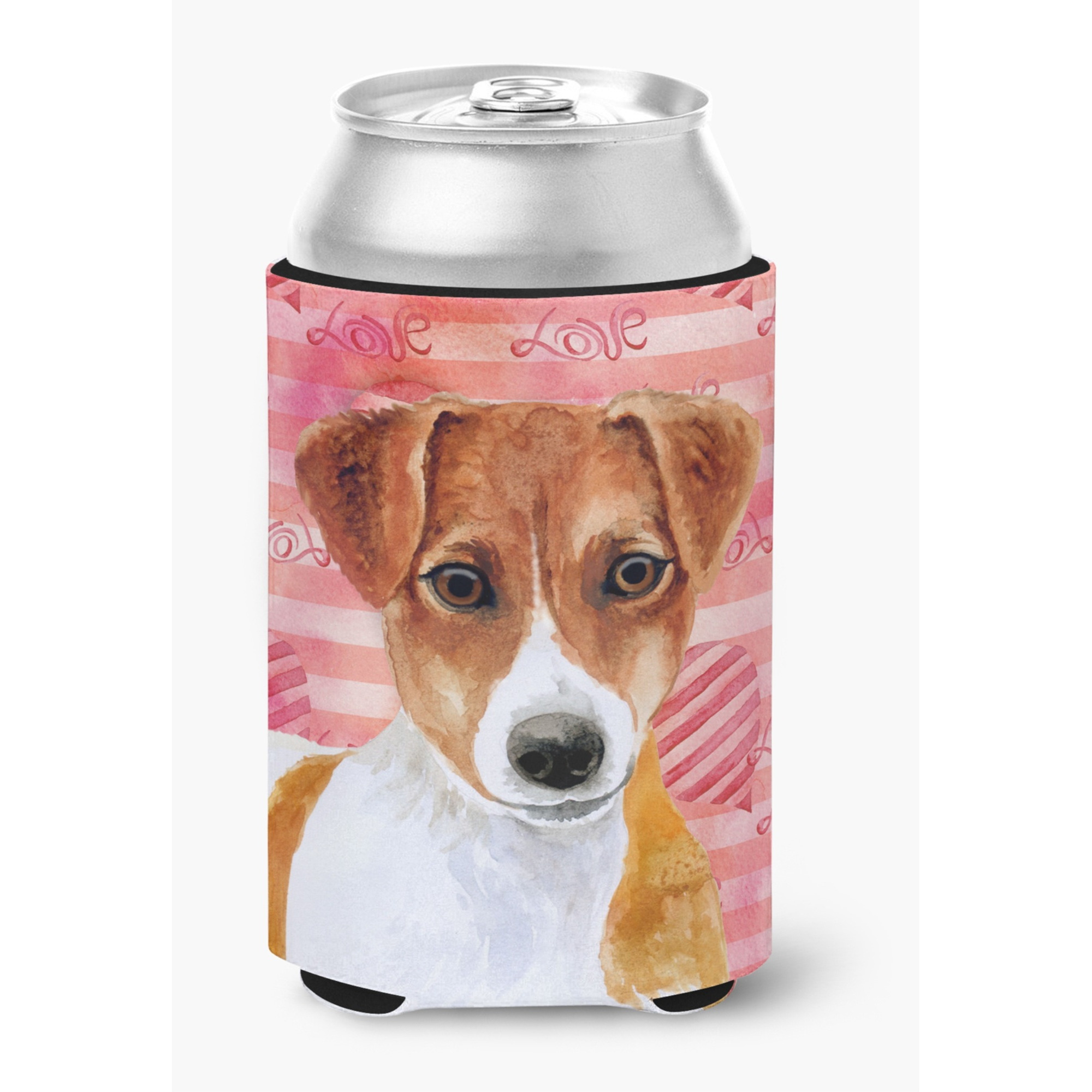 &quotCaroline's Treasures Jack Russell Terrier Love Decorative Can Hugger, Multicolor"