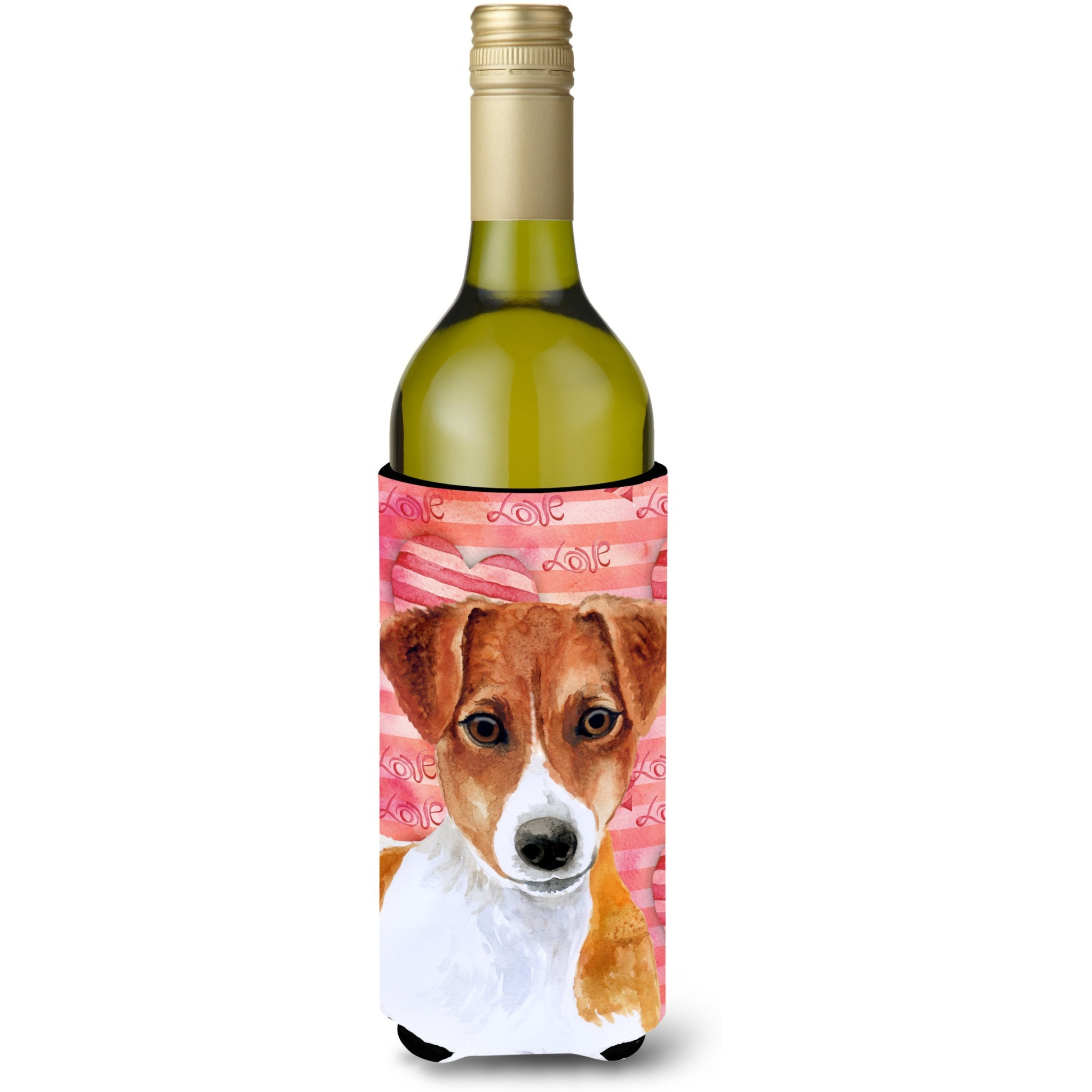 &quotCaroline's Treasures Jack Russell Terrier Love Decorative Bottle Hugger, 750ml, Multicolor"