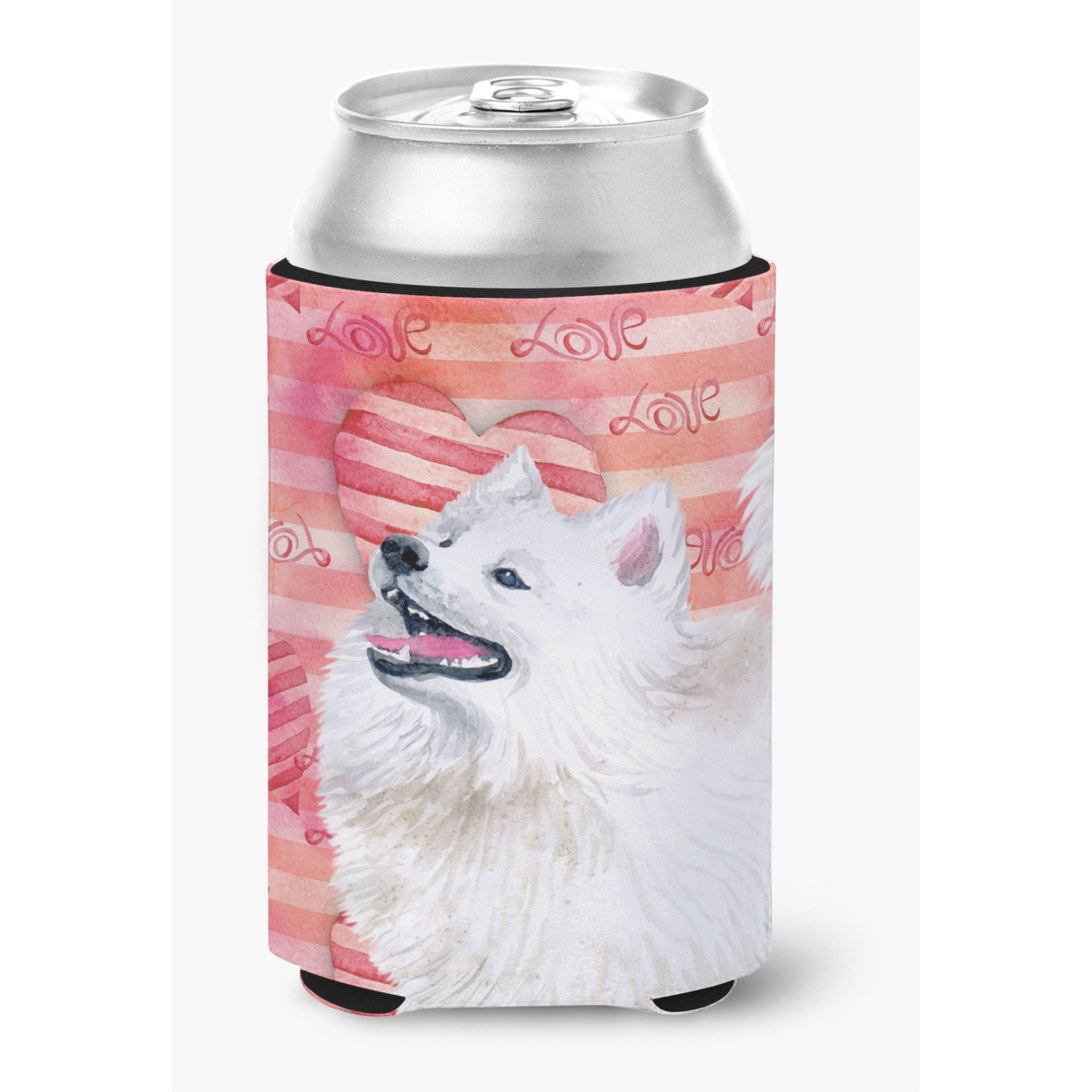 &quotCaroline's Treasures Samoyed Love Decorative Can Hugger, Multicolor"