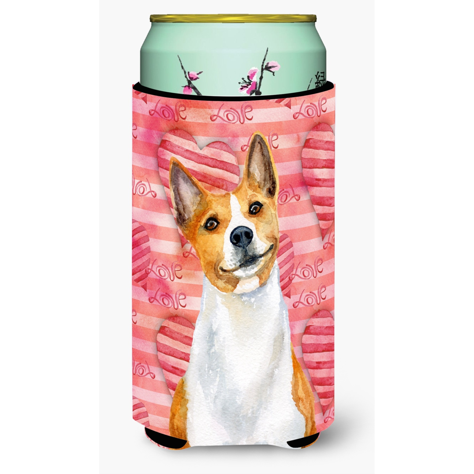 &quotCaroline's Treasures Basenji Love Decorative Can Hugger, Tall Boy, Multicolor"