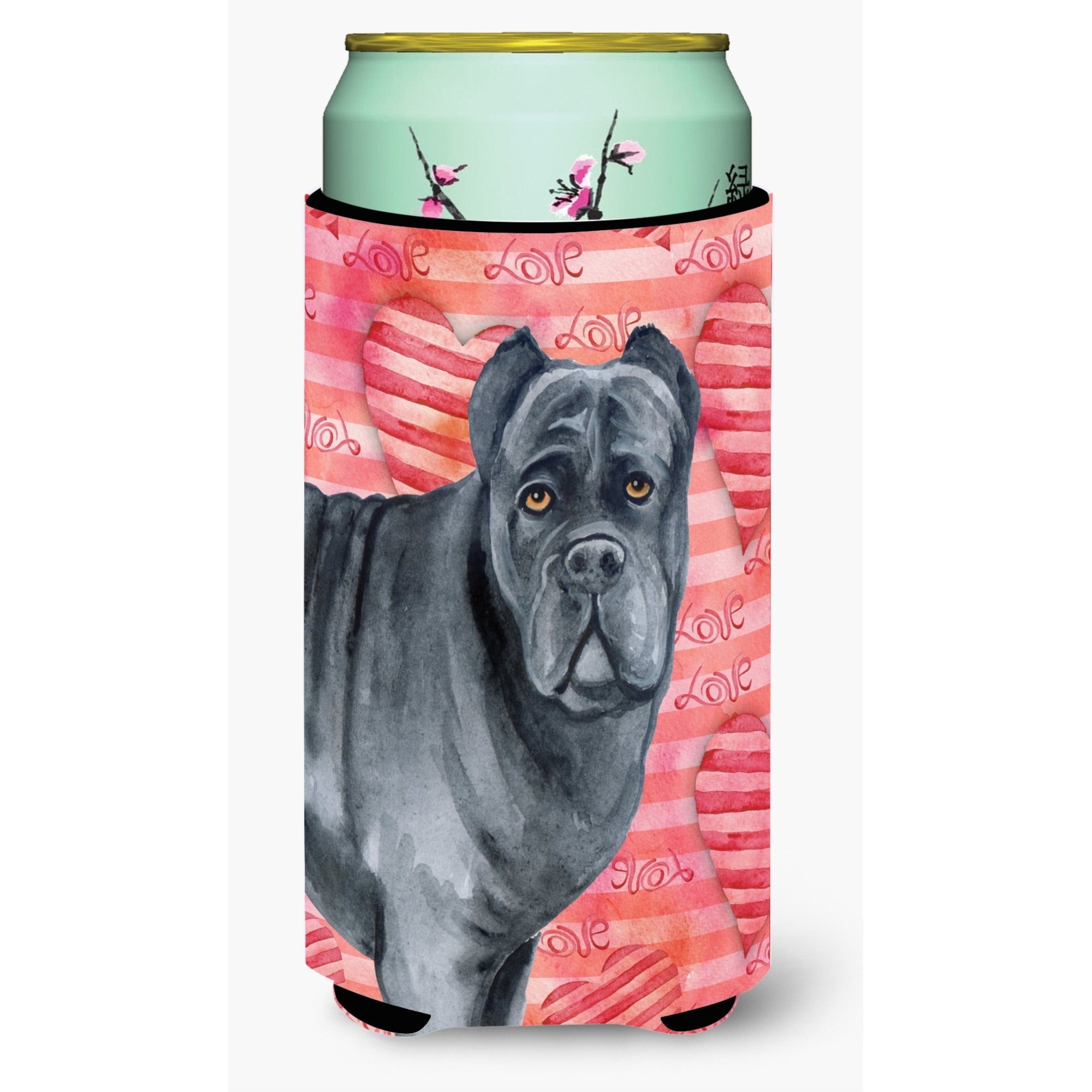 &quotCaroline's Treasures Cane Corso Love Decorative Can Hugger, Tall Boy, Multicolor"