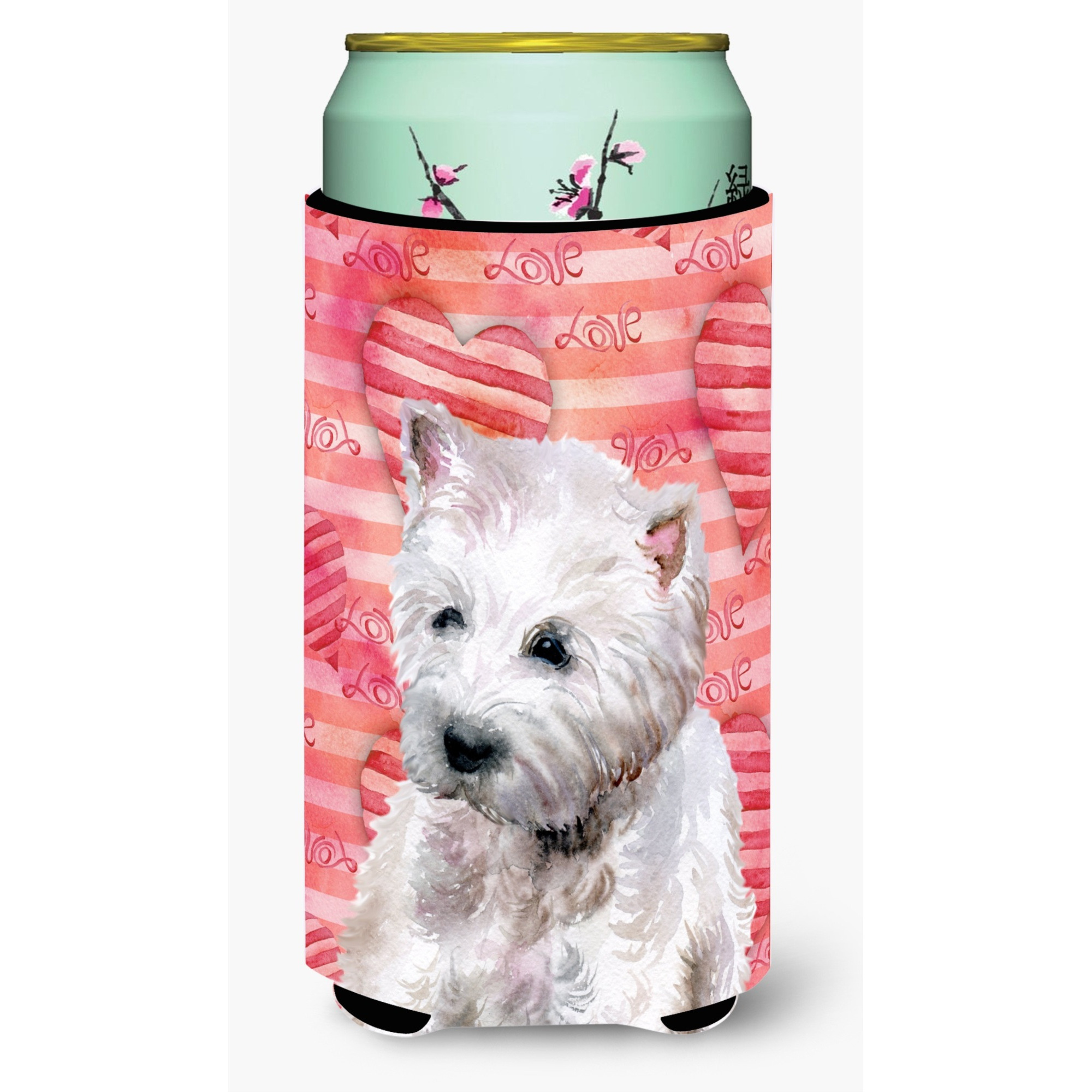 &quotCaroline's Treasures Westie Love Decorative Can Hugger, Tall Boy, Multicolor"