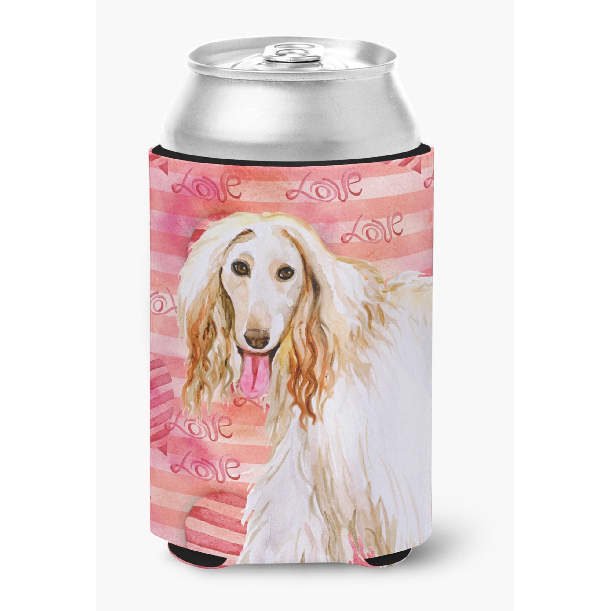 &quotCaroline's Treasures Afghan Hound Love Decorative Can Hugger, Multicolor"