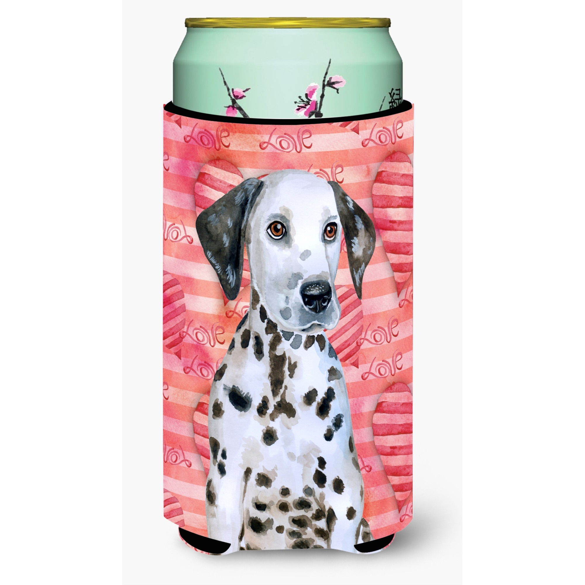 &quotCaroline's Treasures Dalmatian Puppy Love Decorative Can Hugger, Tall Boy, Multicolor"