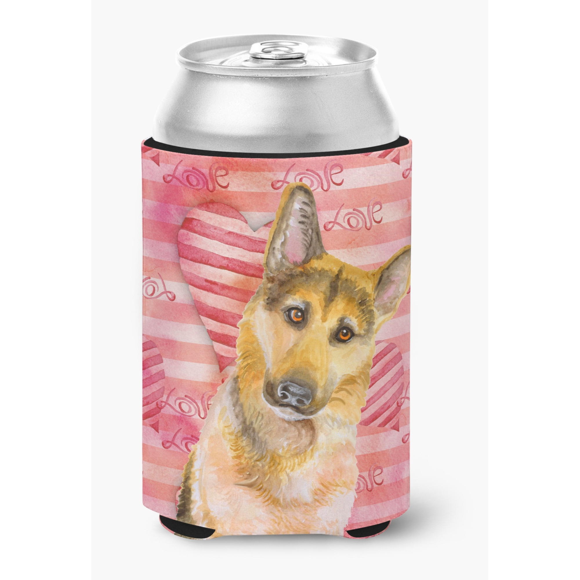 &quotCaroline's Treasures German Shepherd 2 Love Decorative Can Hugger, Multicolor"