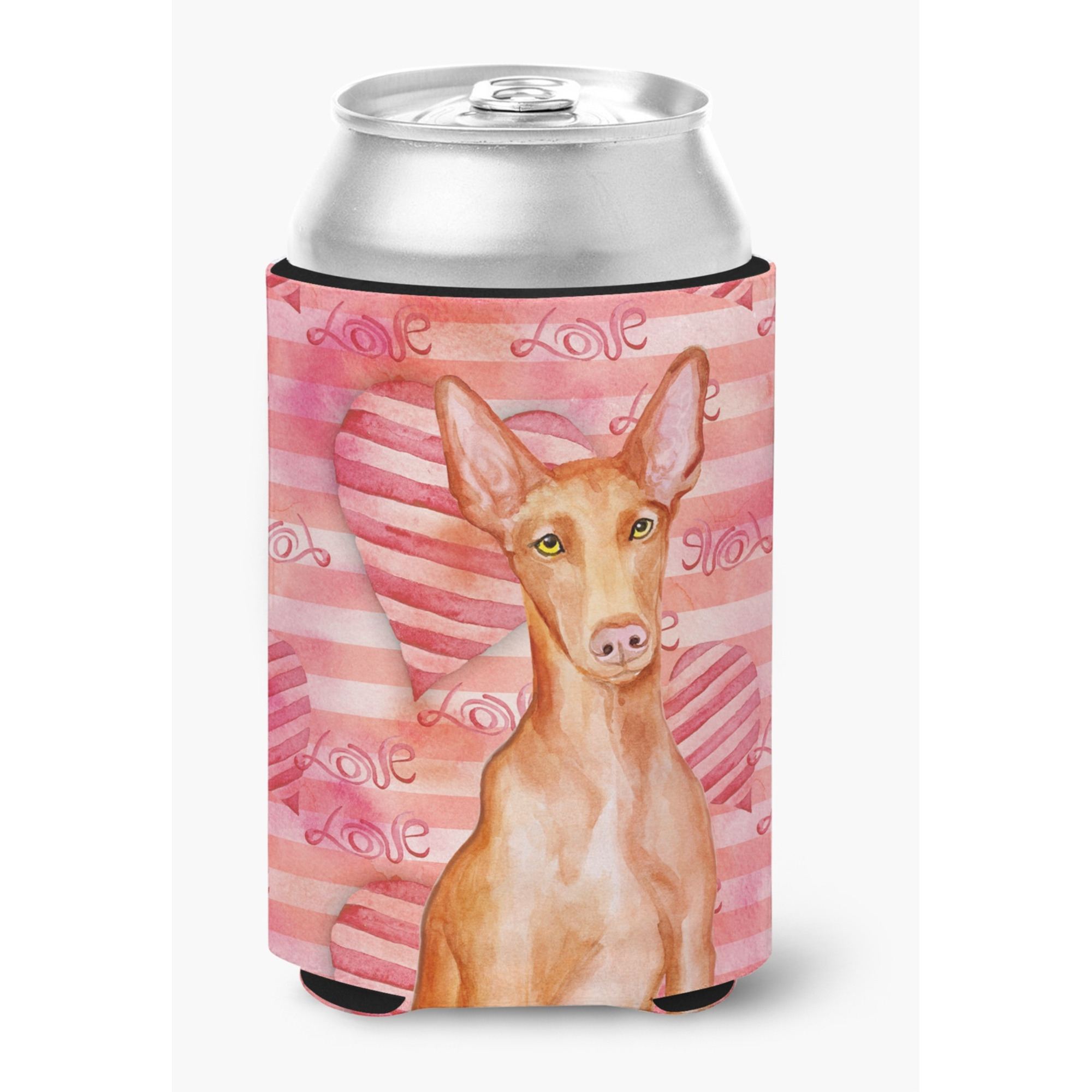 &quotCaroline's Treasures Pharaoh Hound Love Decorative Can Hugger, Multicolor"