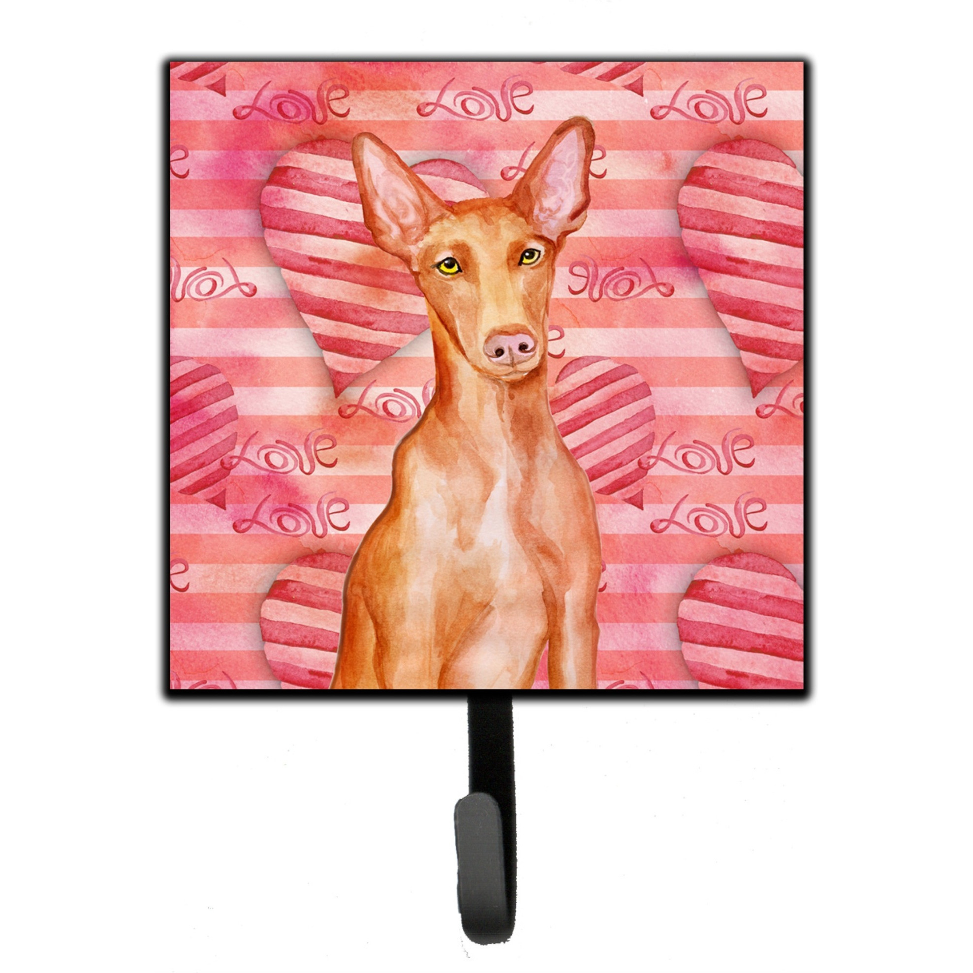 &quotCaroline's Treasures Pharaoh Hound Love Wall Hook, Small, Multicolor"