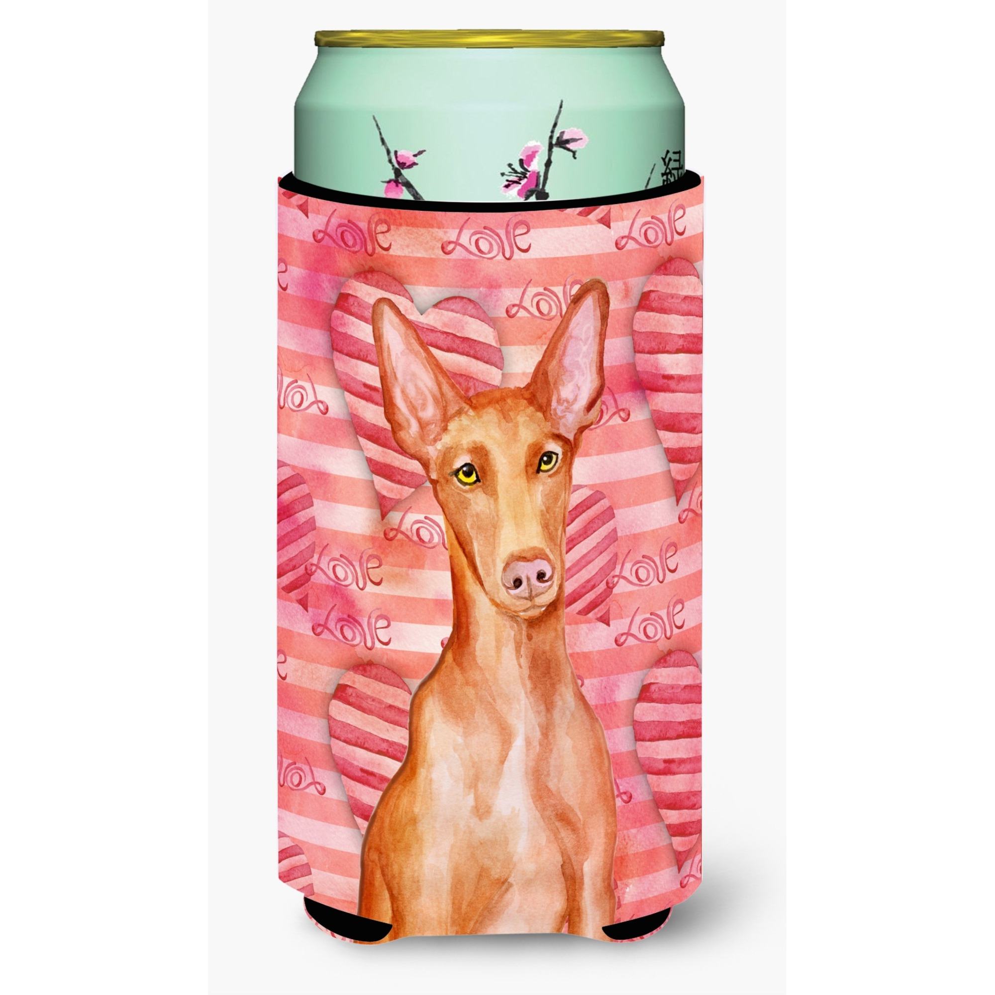 &quotCaroline's Treasures Pharaoh Hound Love Decorative Can Hugger, Tall Boy, Multicolor"