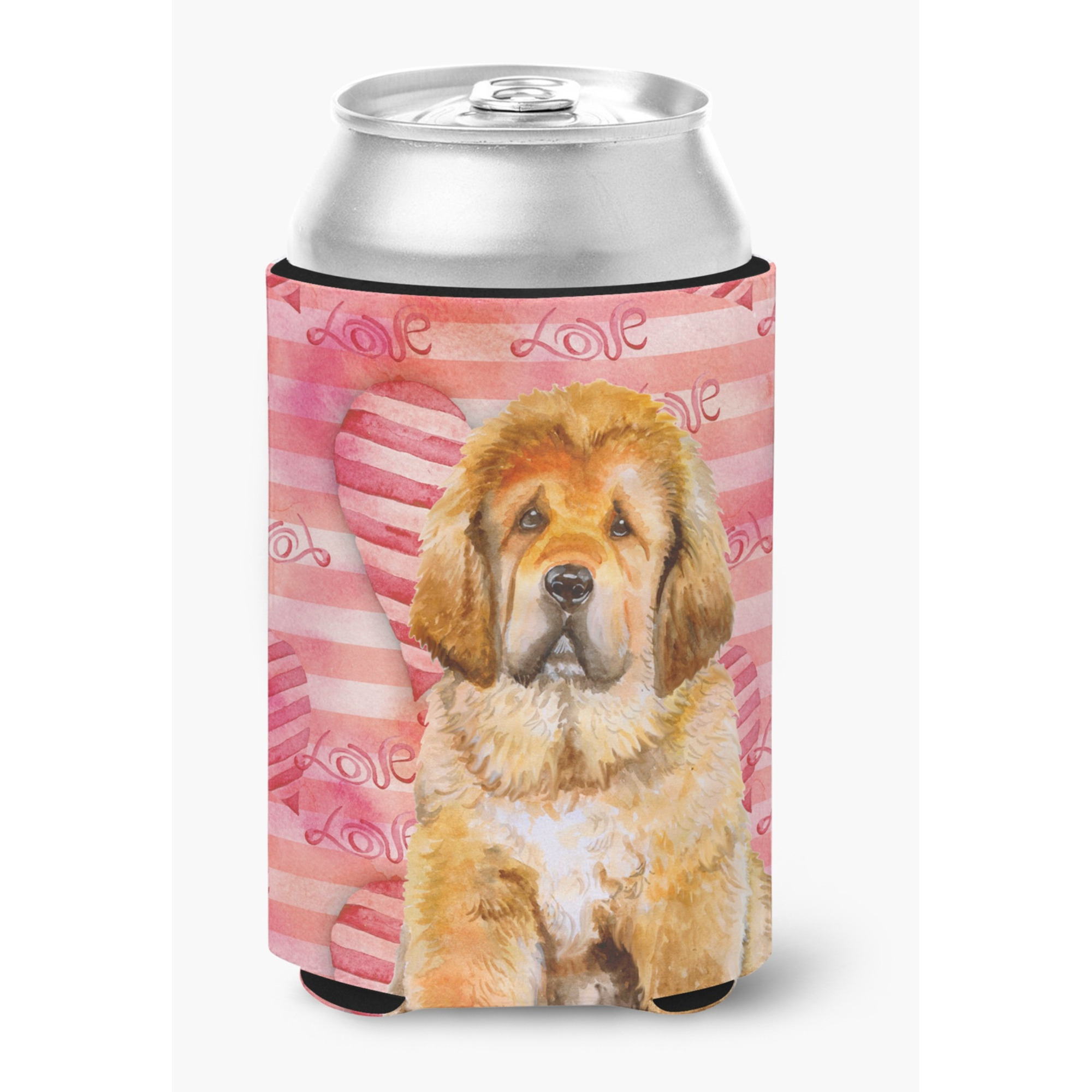 &quotCaroline's Treasures Tibetan Mastiff Love Decorative Can Hugger, Multicolor"