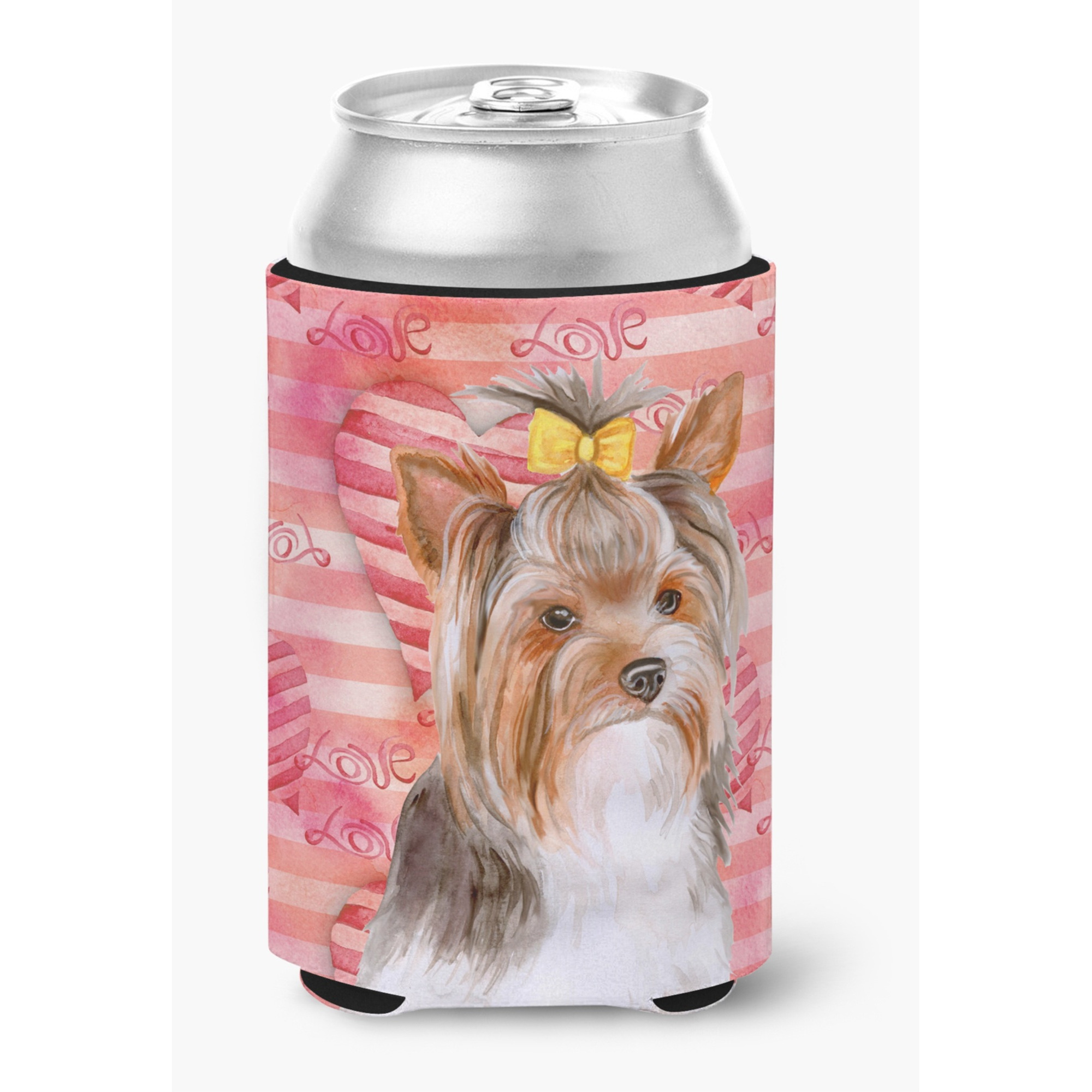 &quotCaroline's Treasures Yorkshire Terrier 2 Love Decorative Can Hugger, Multicolor"