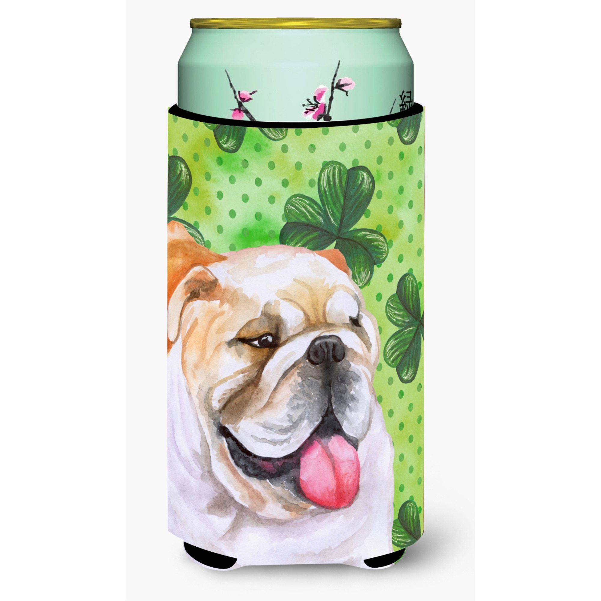 &quotCaroline's Treasures English Bulldog St Patrick's Decorative Can Hugger, Tall Boy, Multicolor"